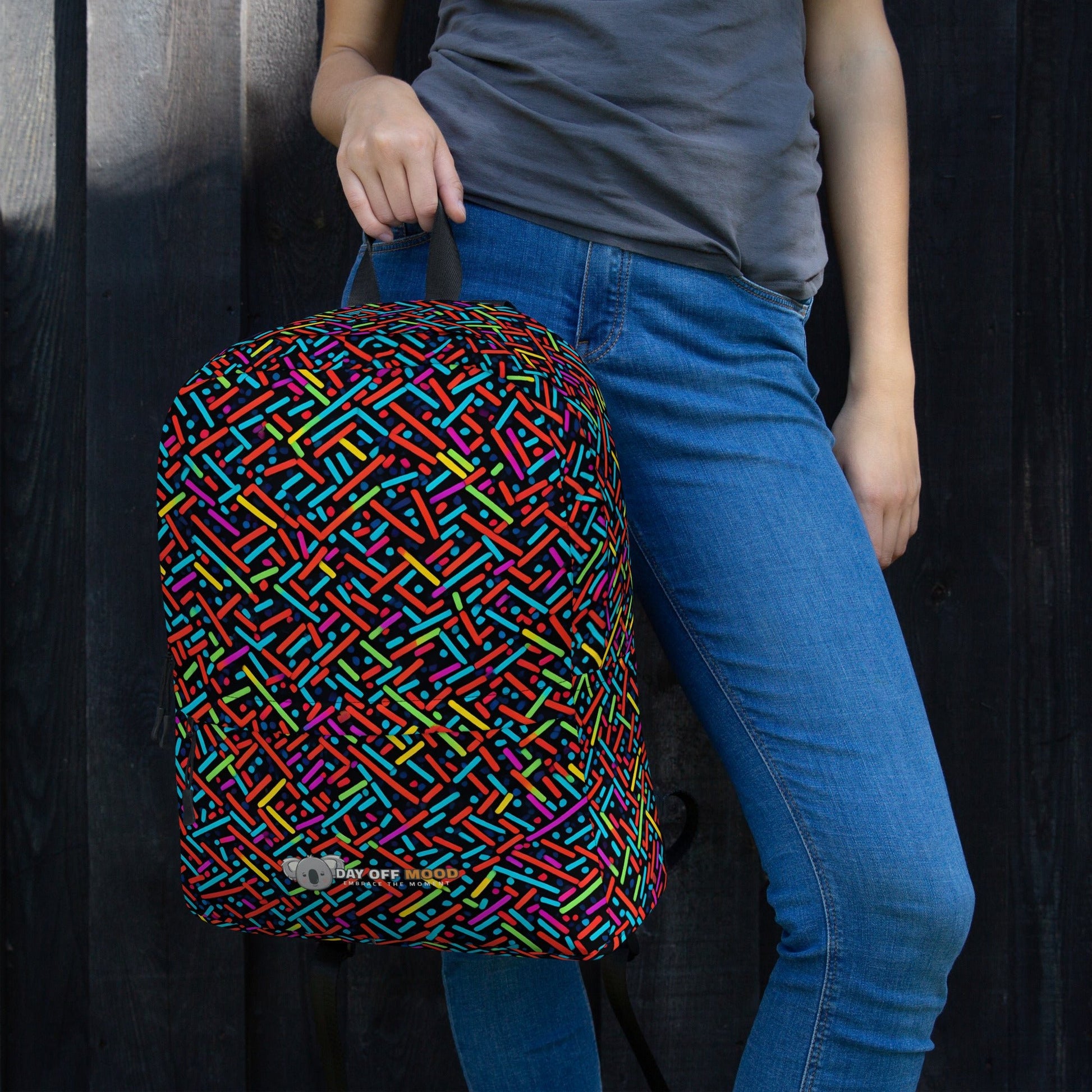 Backpack - Day Off Mood Neon pattern - Day Off Mood