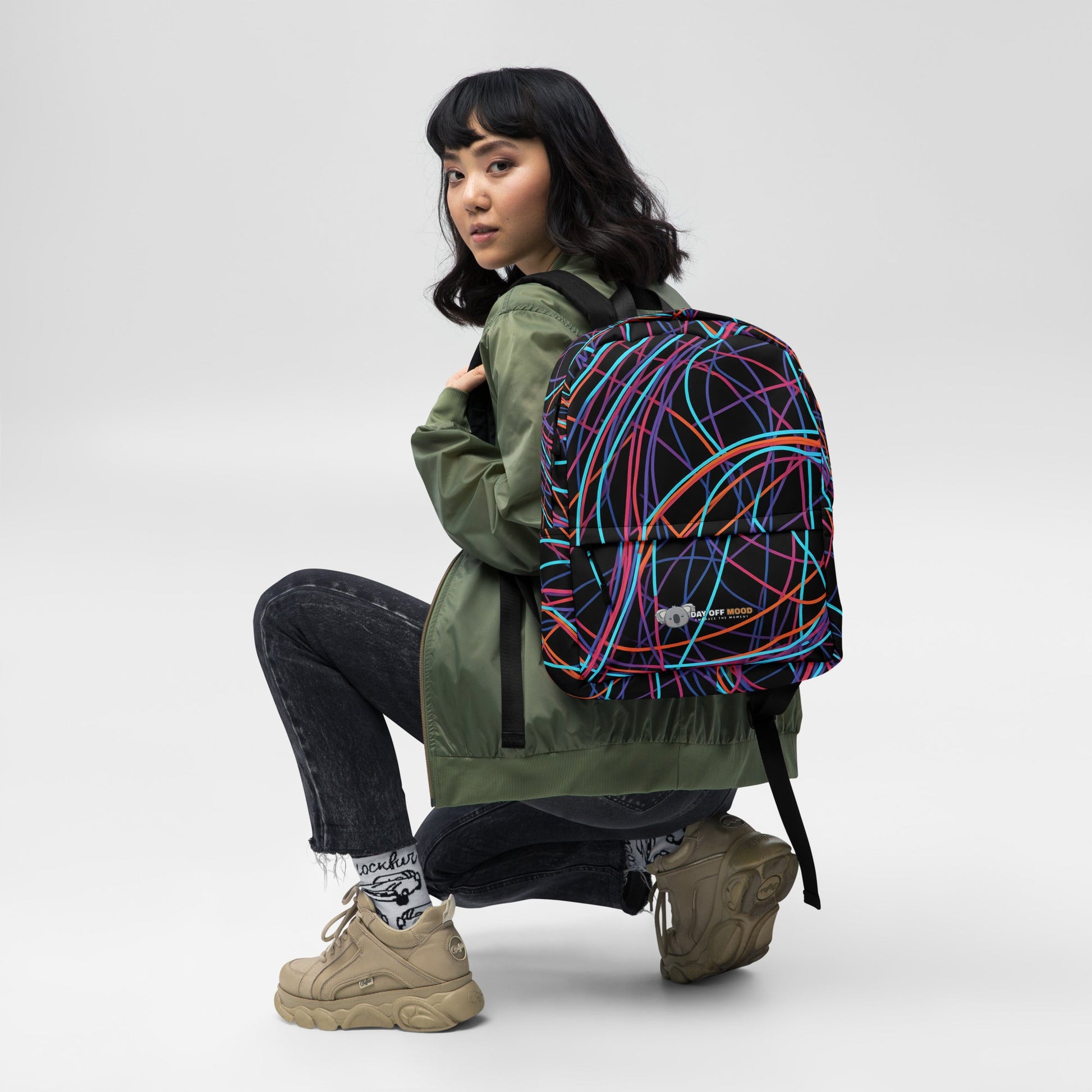 Backpack - Day Off Mood Neon pattern - Day Off Mood