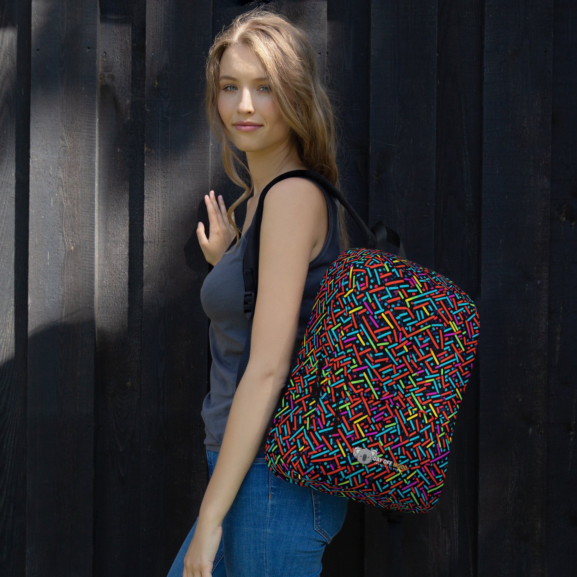 Backpack - Day Off Mood Neon pattern - Day Off Mood