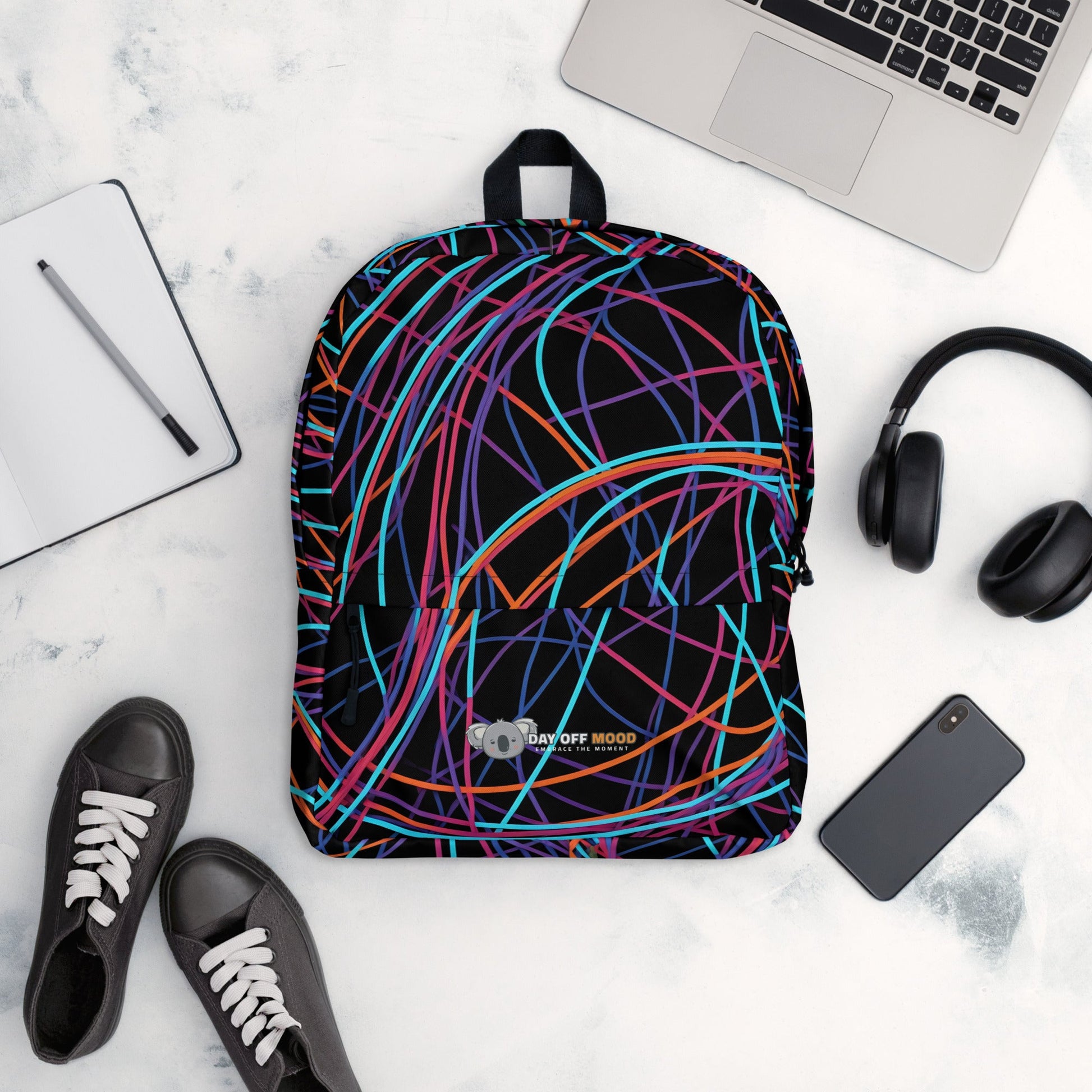 Backpack - Day Off Mood Neon pattern - Day Off Mood
