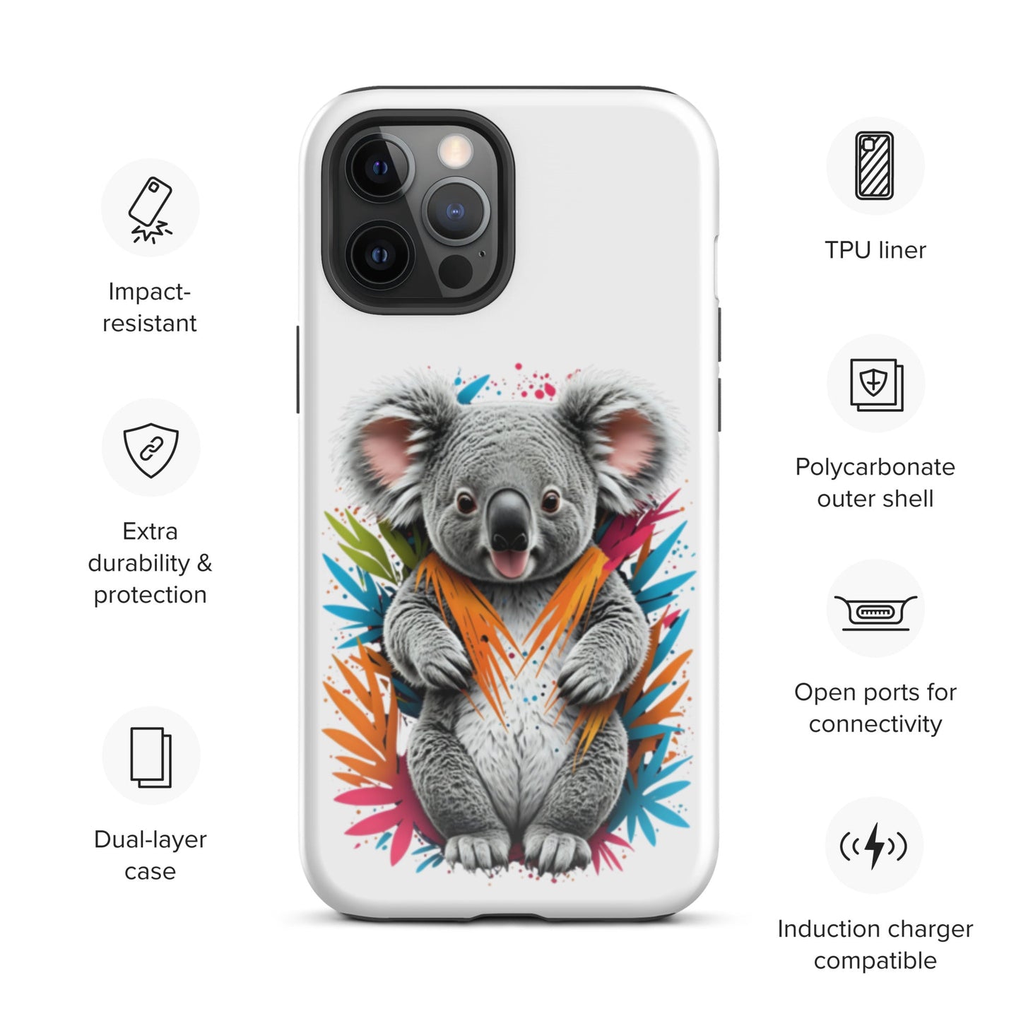 Colourful Koala Series - Tough Case for iPhone® - Day Off Mood