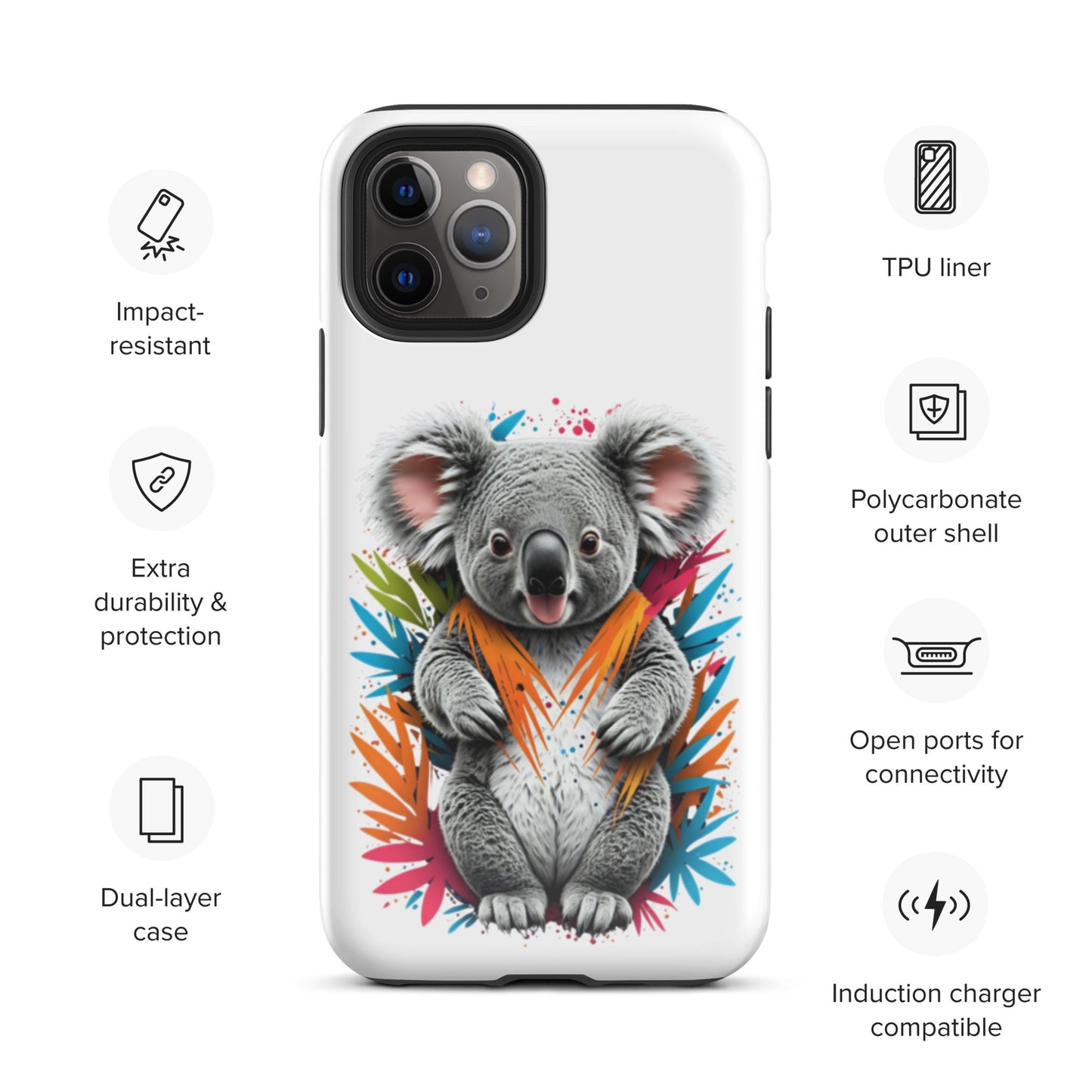 Colourful Koala Series - Tough Case for iPhone® - Day Off Mood
