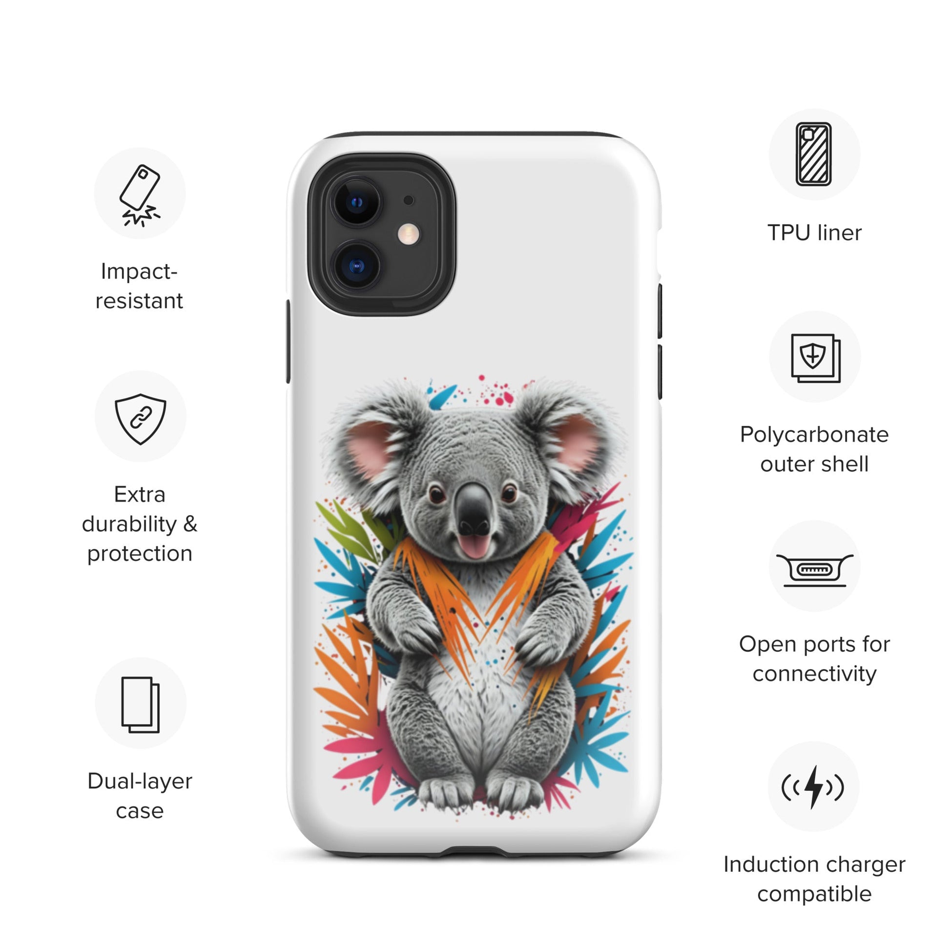 Colourful Koala Series - Tough Case for iPhone® - Day Off Mood