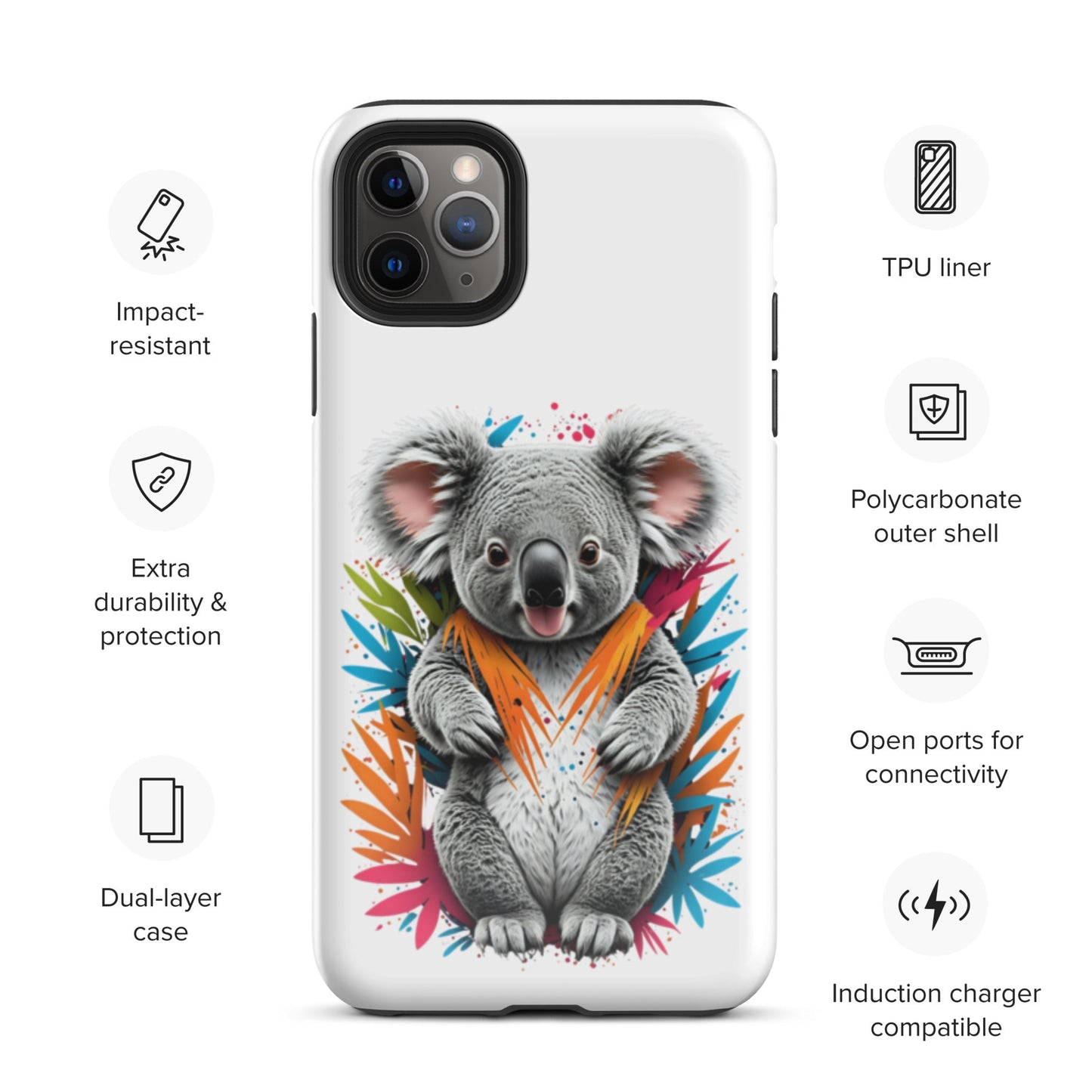 Colourful Koala Series - Tough Case for iPhone® - Day Off Mood