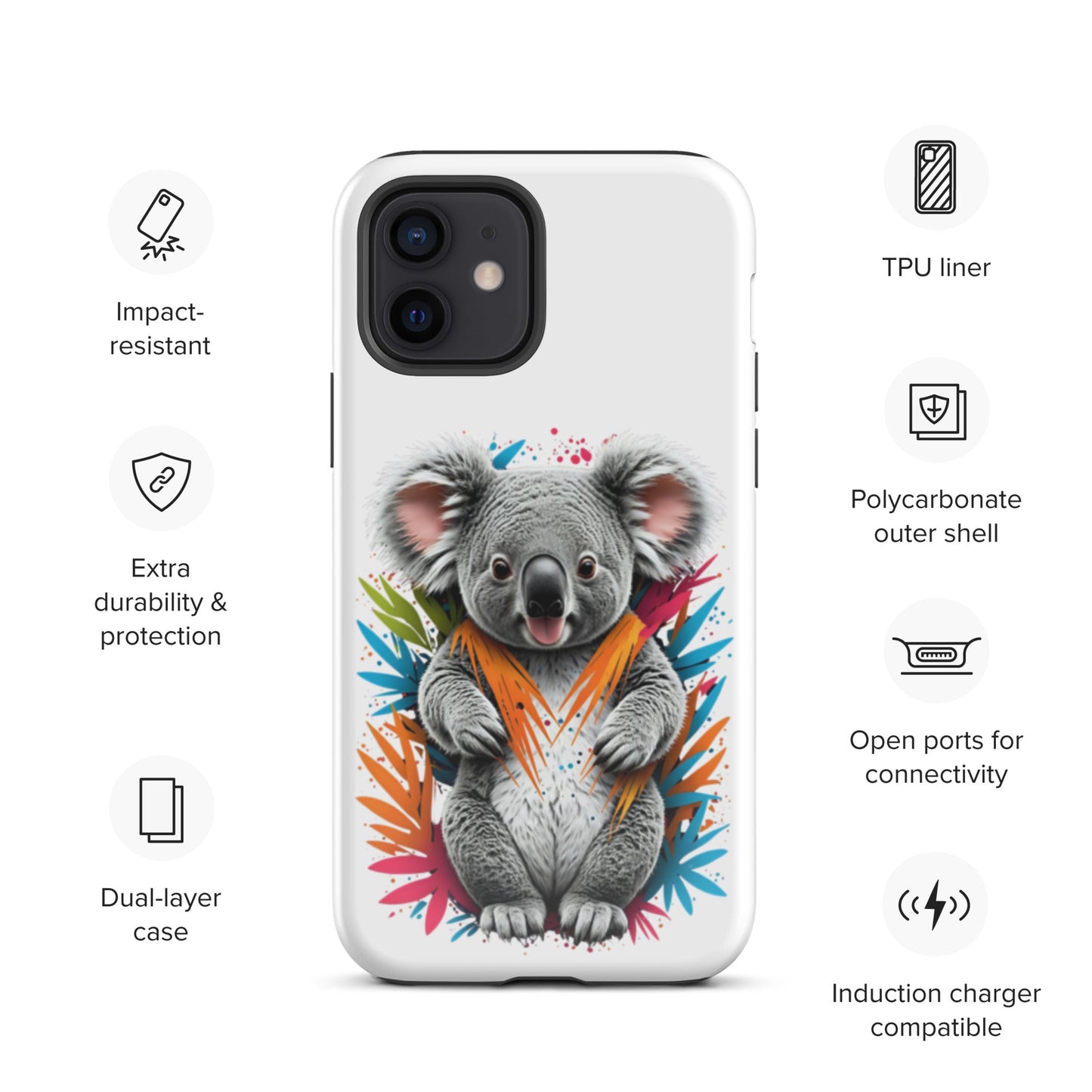 Colourful Koala Series - Tough Case for iPhone® - Day Off Mood