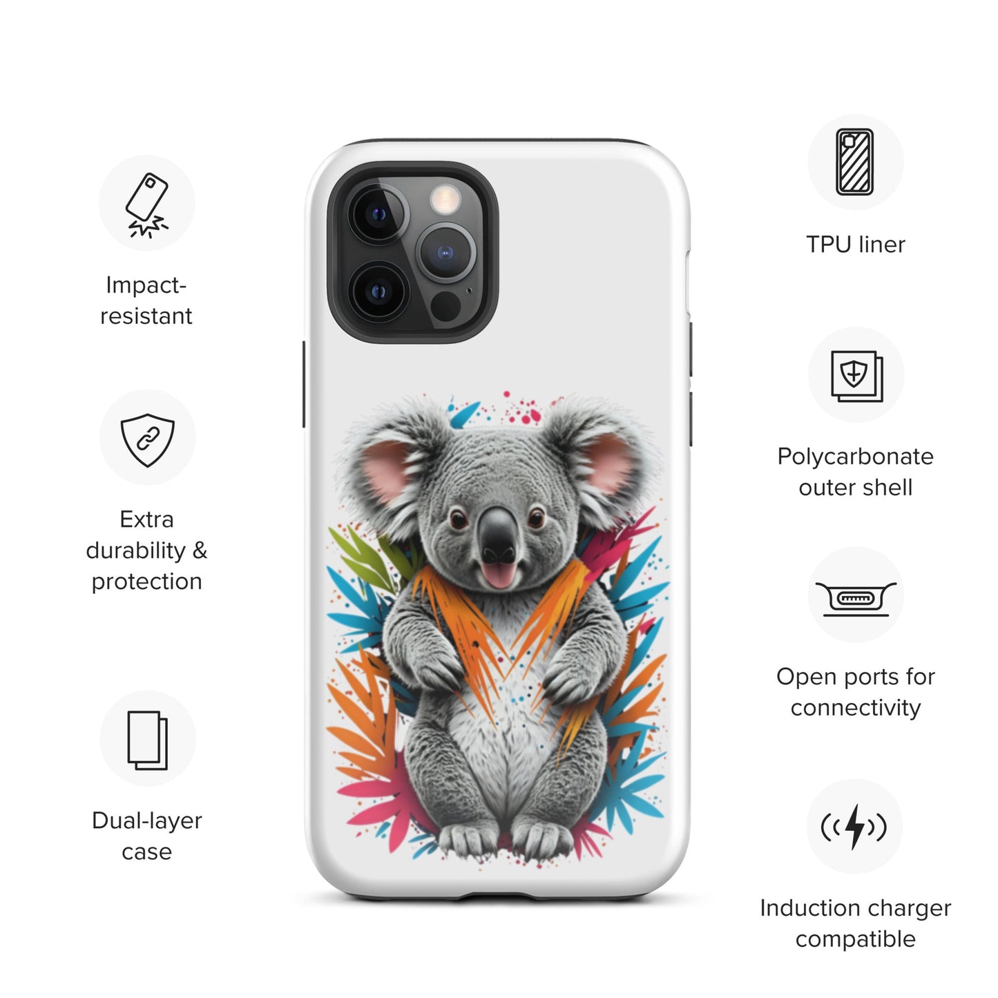 Colourful Koala Series - Tough Case for iPhone® - Day Off Mood