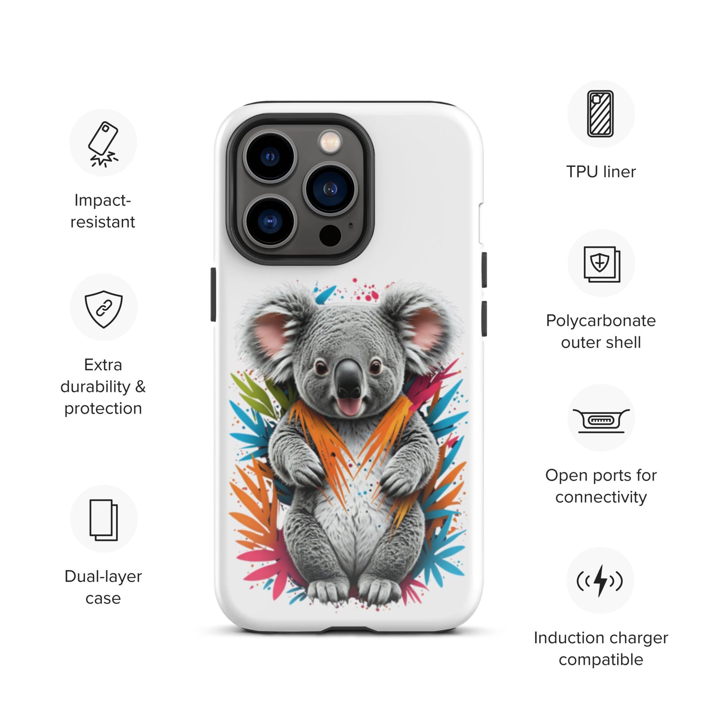Colourful Koala Series - Tough Case for iPhone® - Day Off Mood