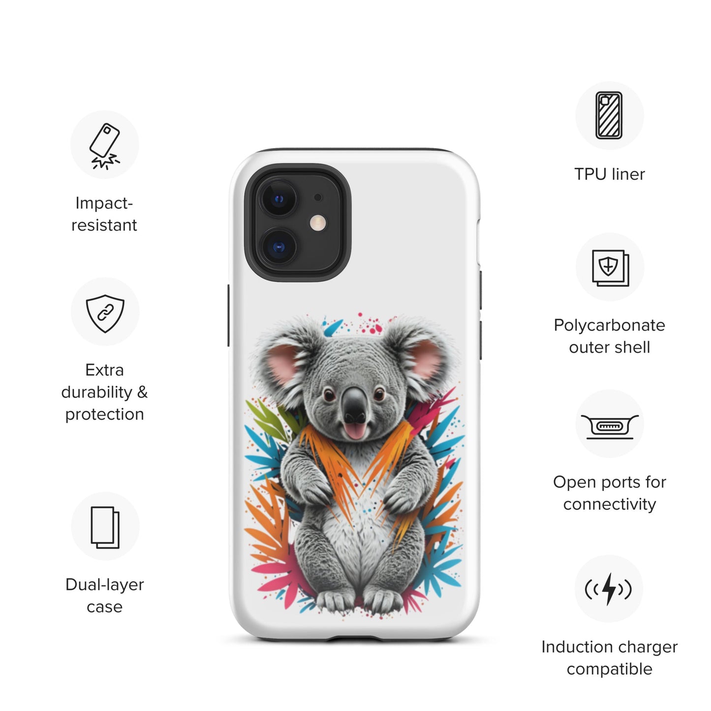 Colourful Koala Series - Tough Case for iPhone® - Day Off Mood