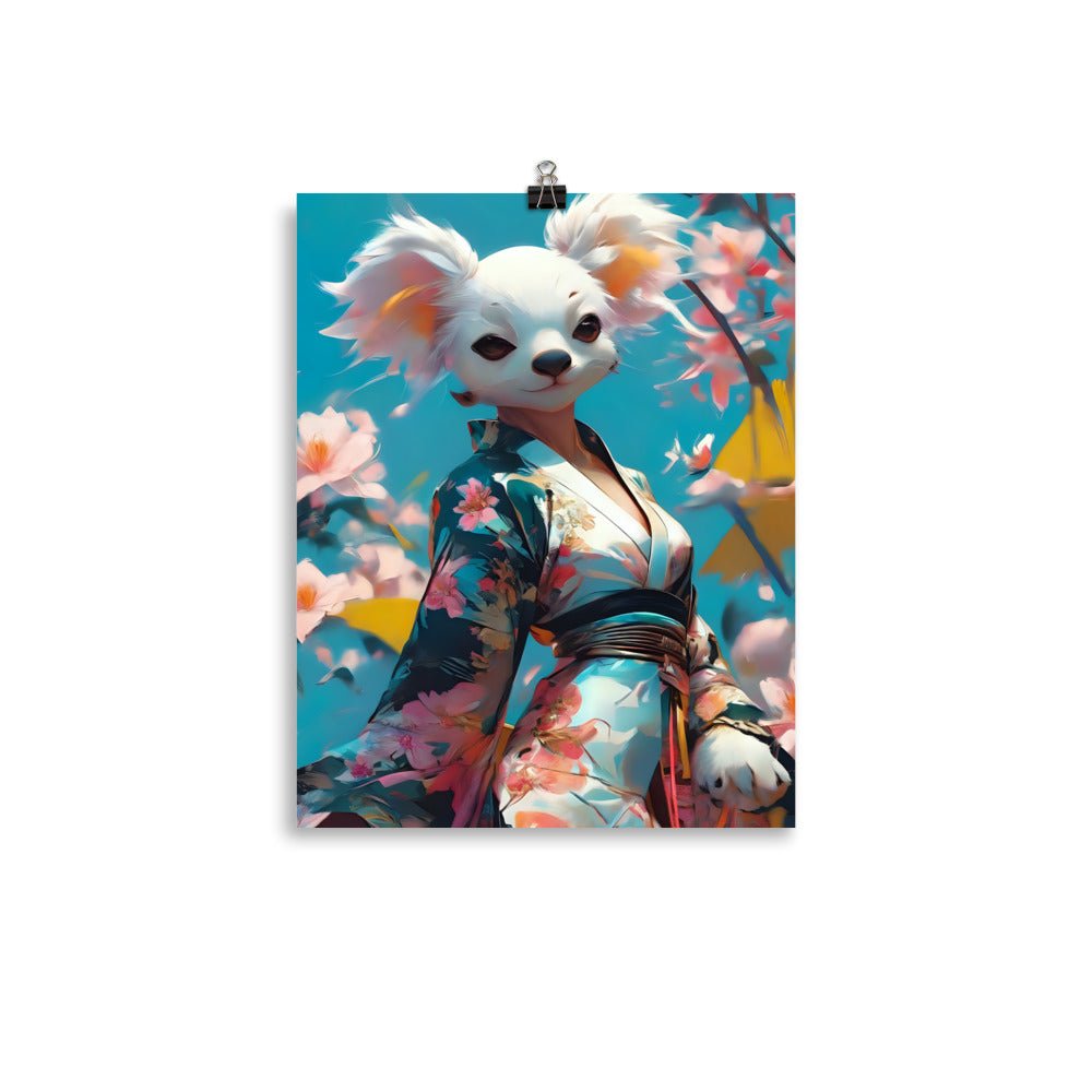 Kimono Koala Series Photo paper poster - Day Off Mood