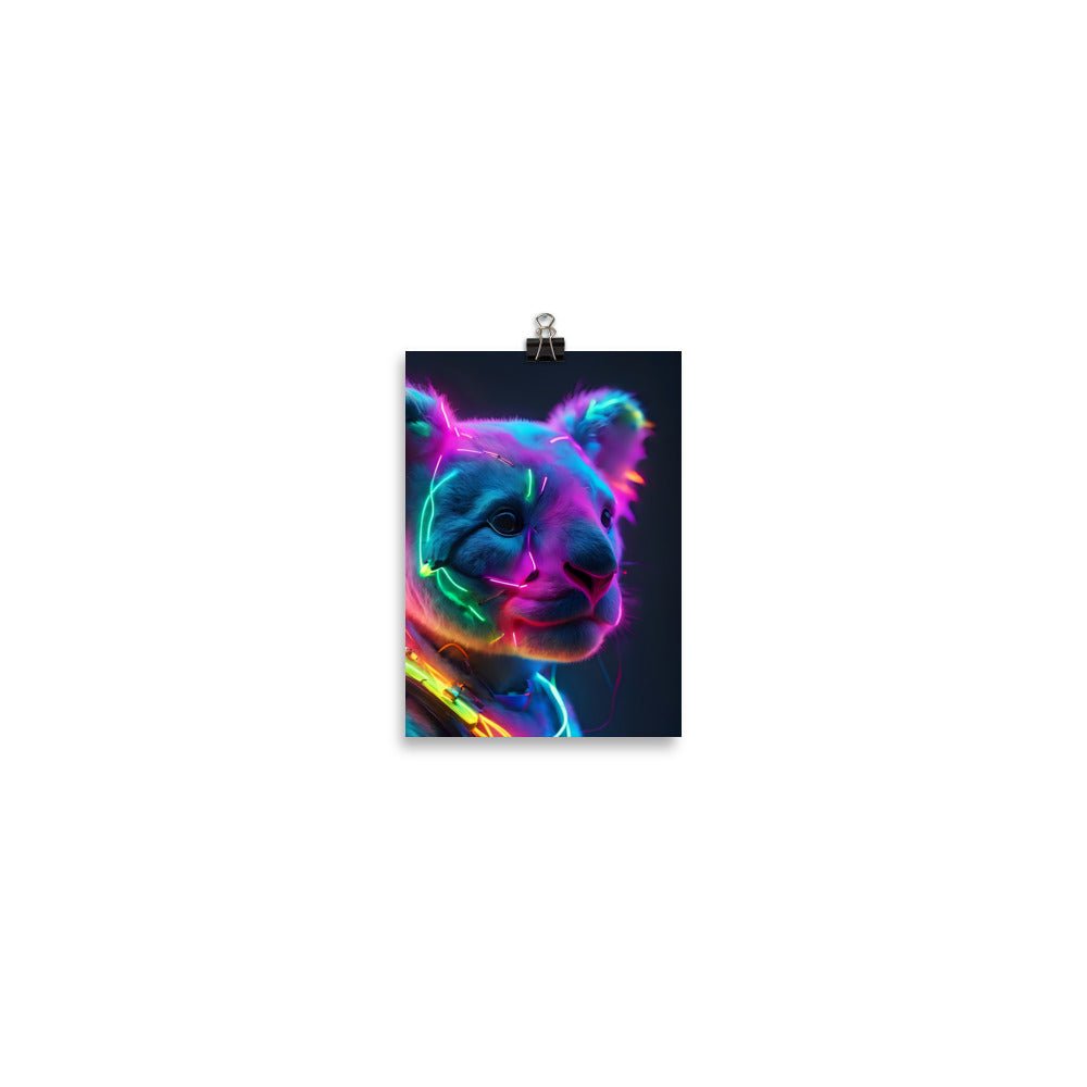 Koala Electric Neon Poster - Wall Art - Day Off Mood
