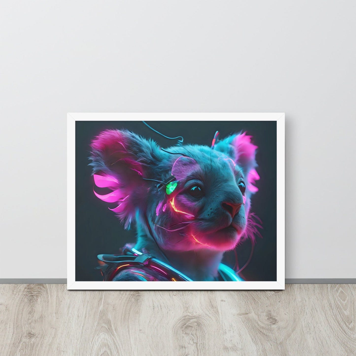 Koala Electric Neon Wall art Frame - Day Off Mood