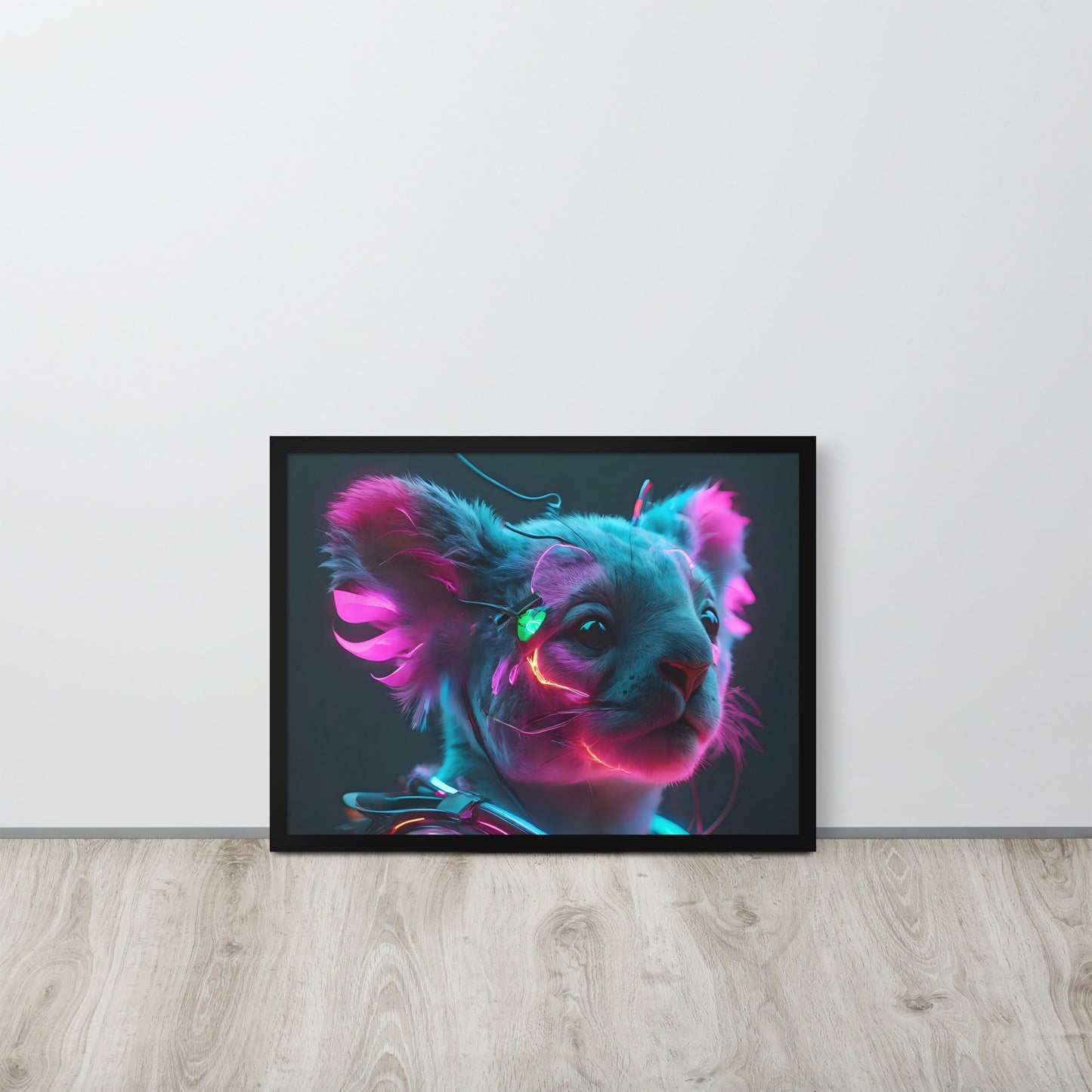 Koala Electric Neon Wall art Frame - Day Off Mood