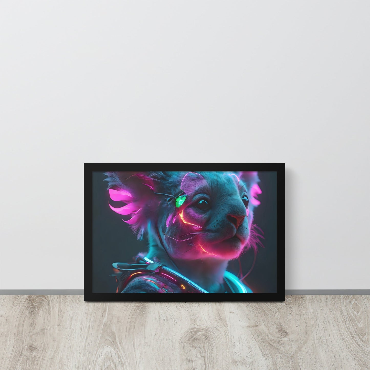 Koala Electric Neon Wall art Frame - Day Off Mood