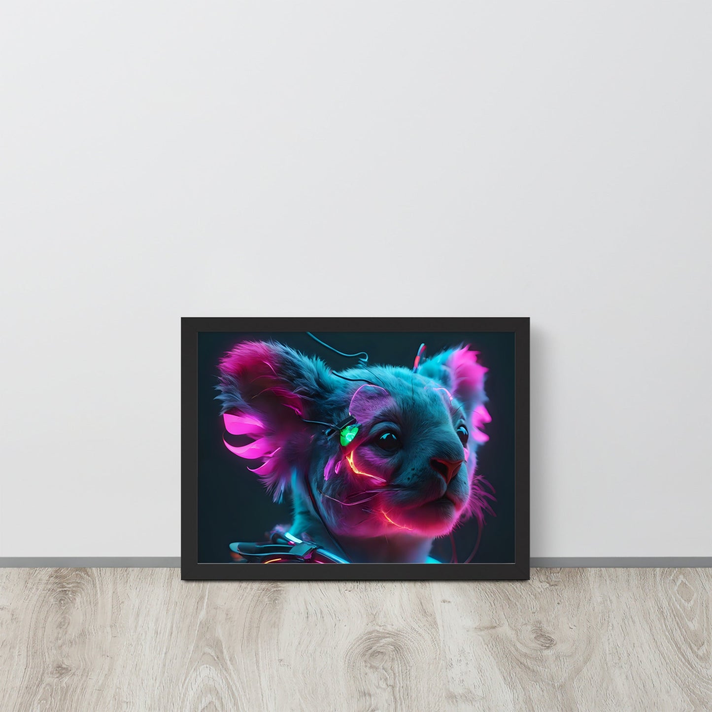 Koala Electric Neon Wall art Frame - Day Off Mood
