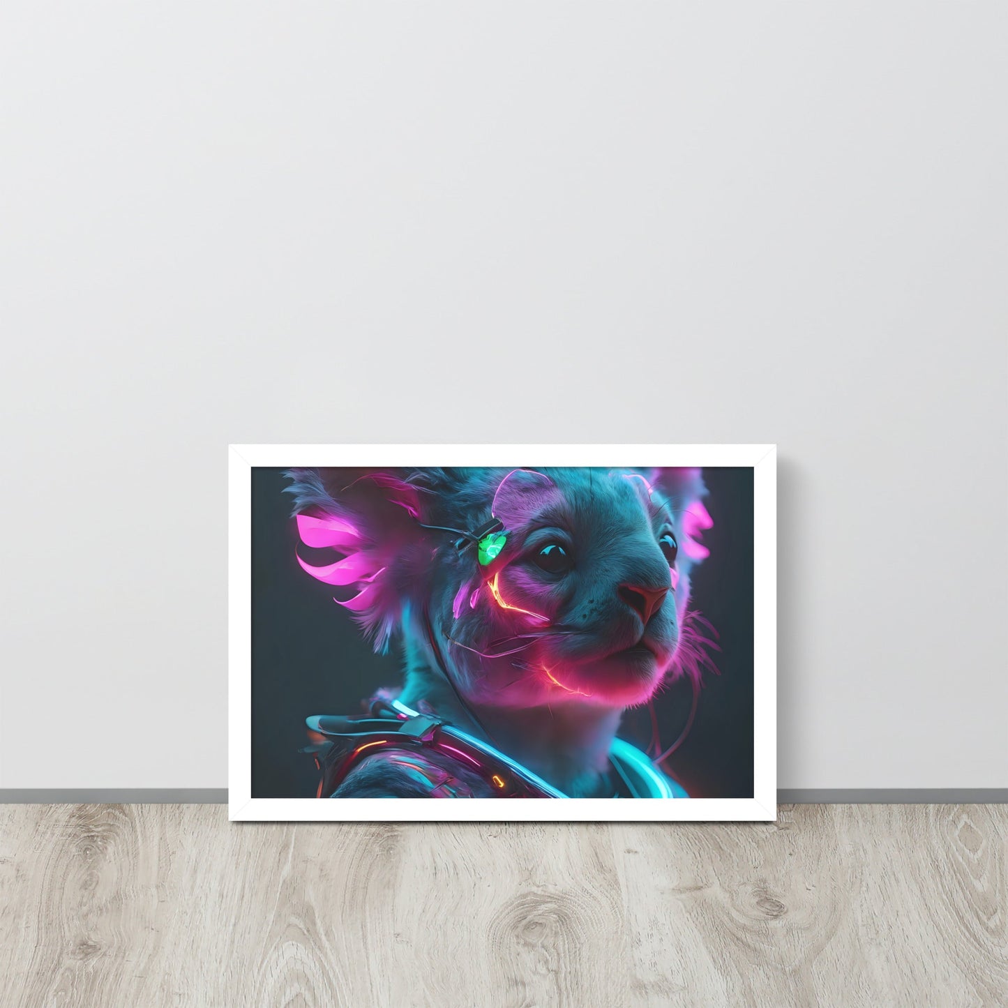 Koala Electric Neon Wall art Frame - Day Off Mood
