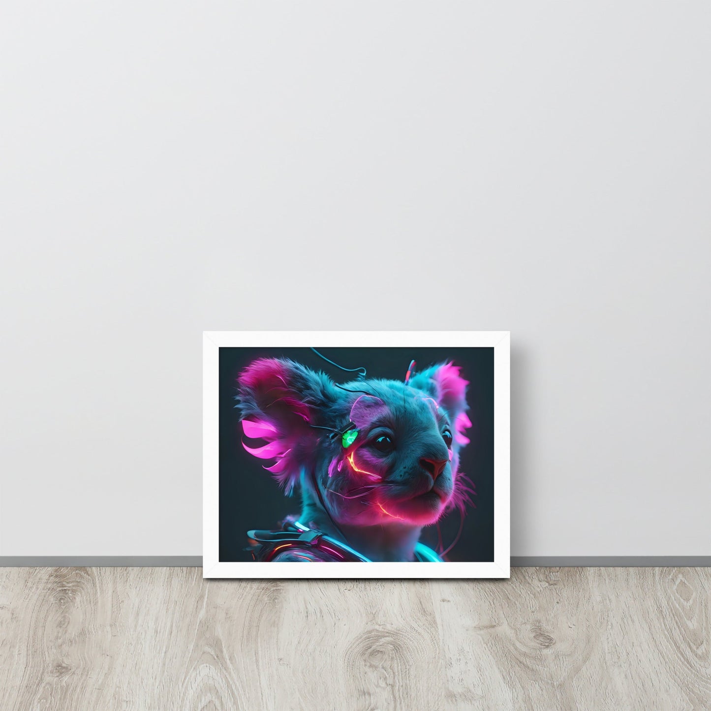 Koala Electric Neon Wall art Frame - Day Off Mood