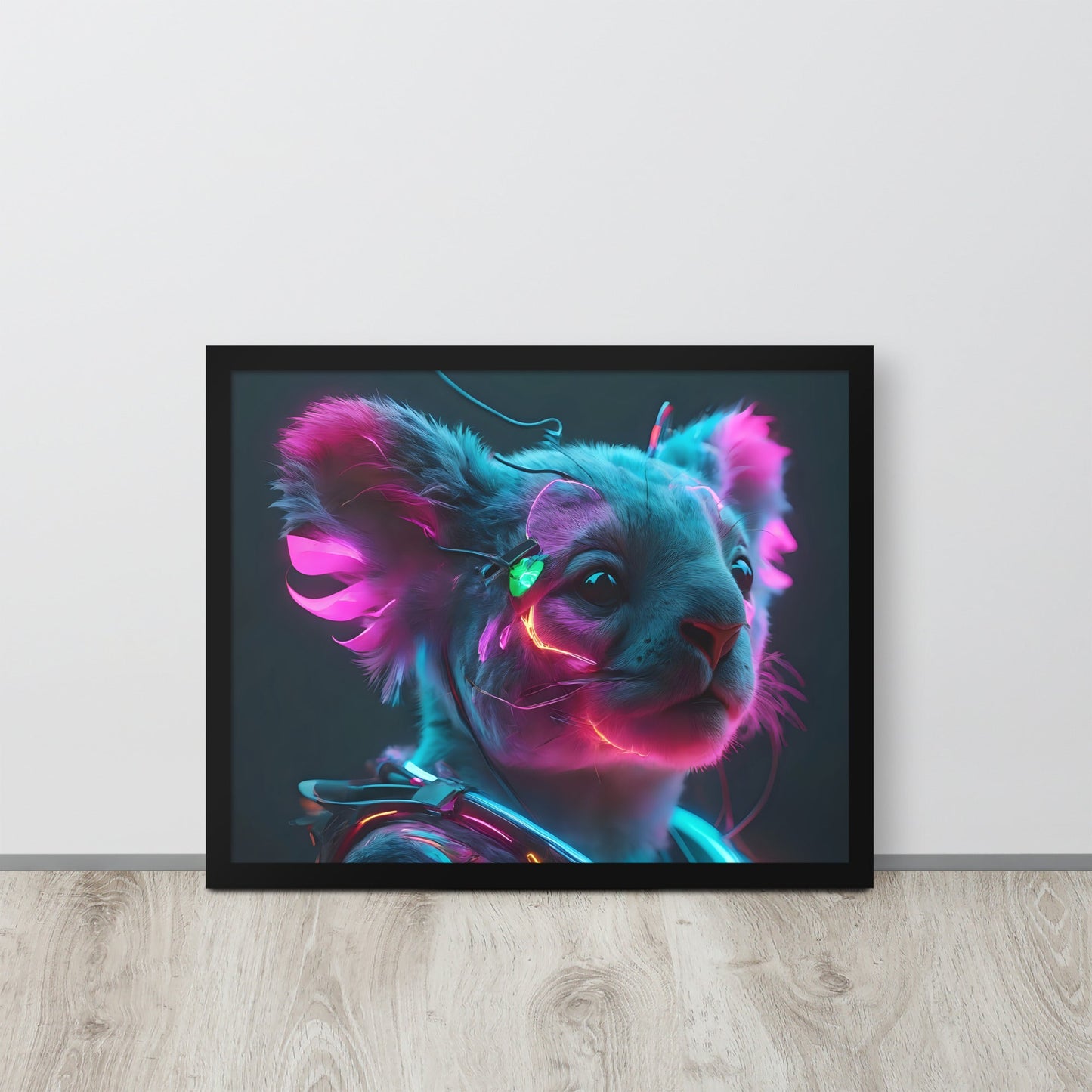 Koala Electric Neon Wall art Frame - Day Off Mood