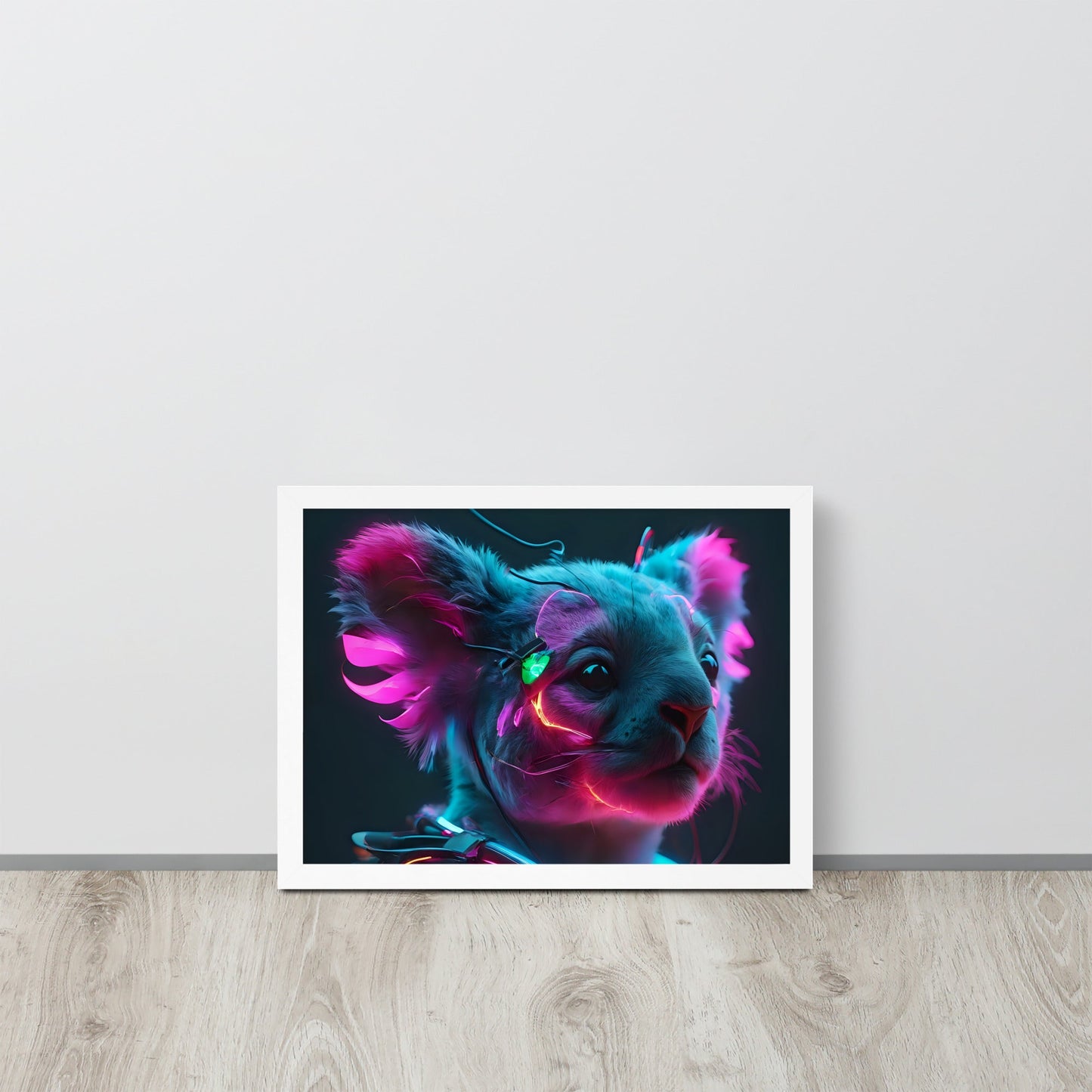 Koala Electric Neon Wall art Frame - Day Off Mood