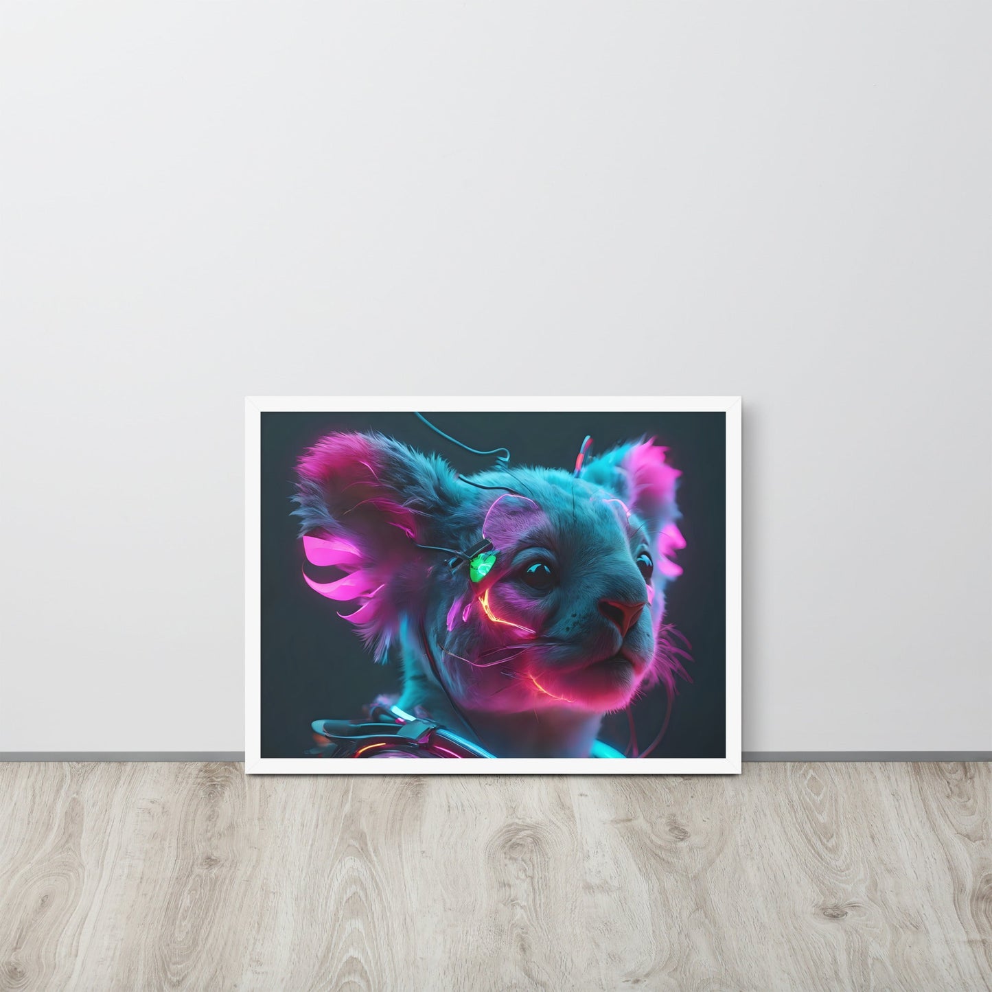 Koala Electric Neon Wall art Frame - Day Off Mood