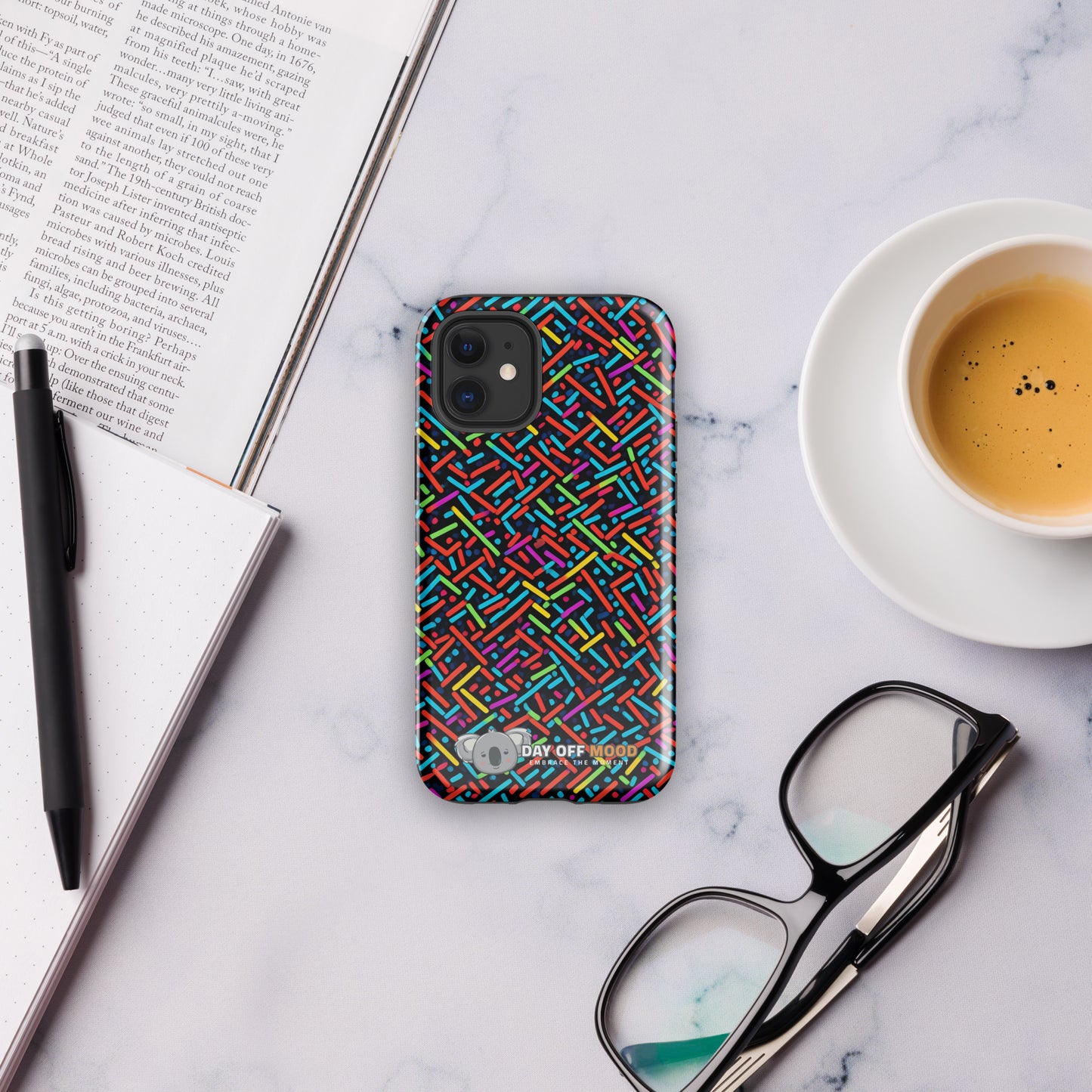 Tough Case for iPhone® - Pattern - Day Off Mood