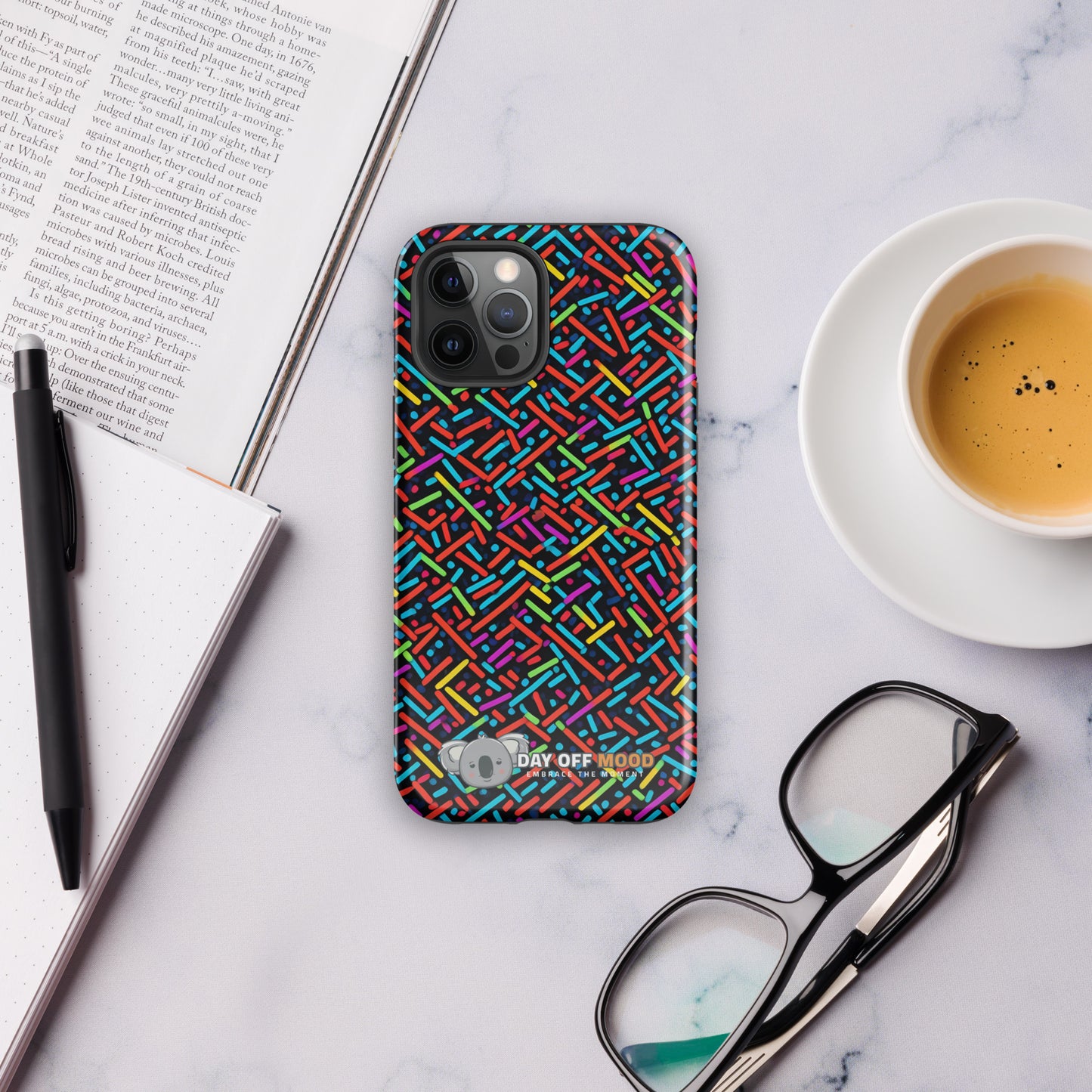 Tough Case for iPhone® - Pattern - Day Off Mood