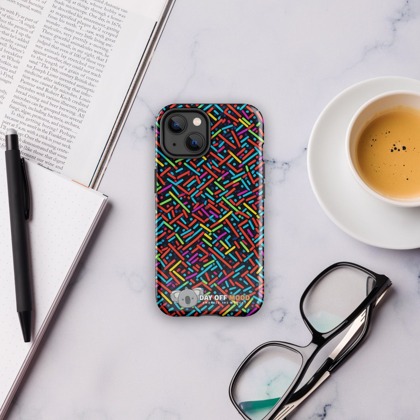 Tough Case for iPhone® - Pattern - Day Off Mood
