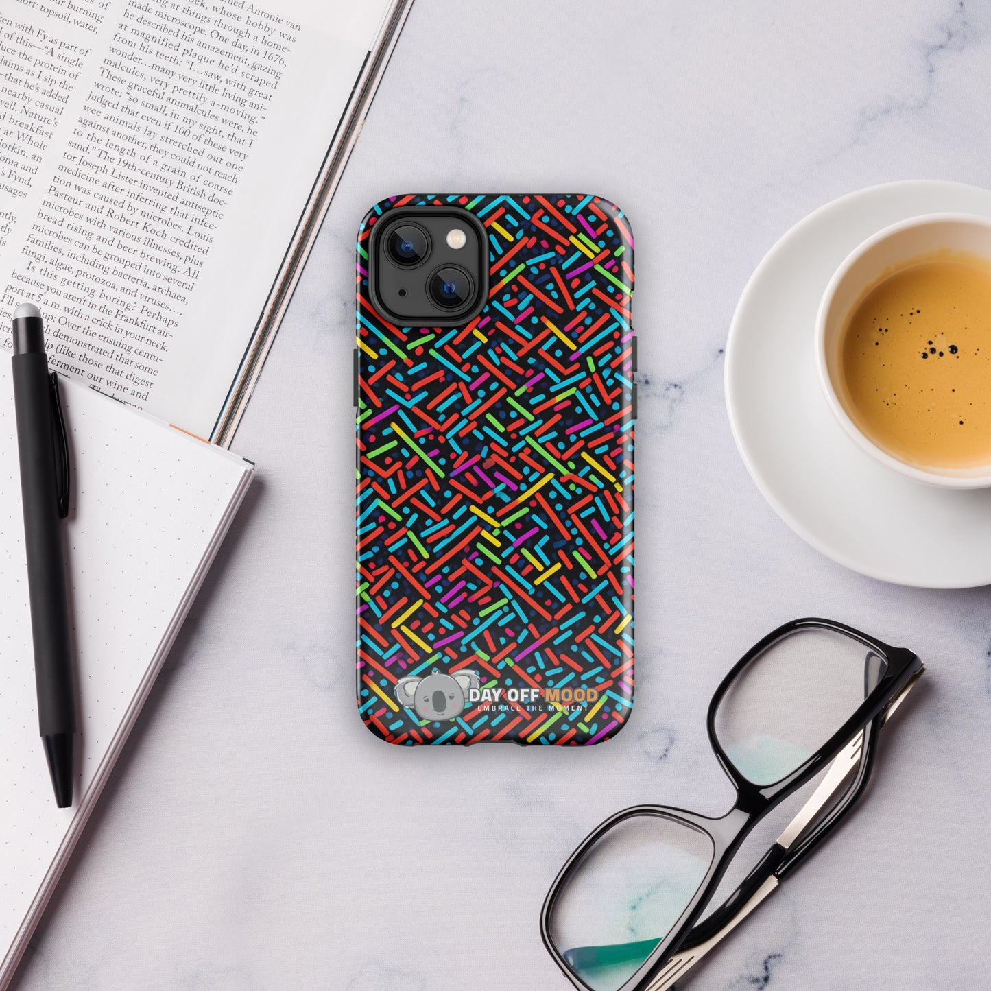Tough Case for iPhone® - Pattern - Day Off Mood