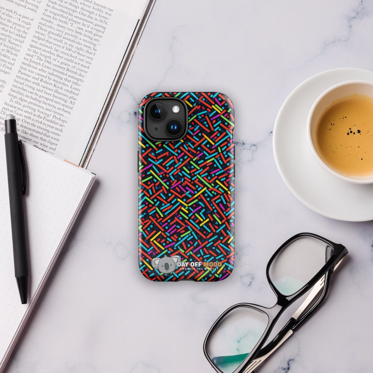 Tough Case for iPhone® - Pattern - Day Off Mood