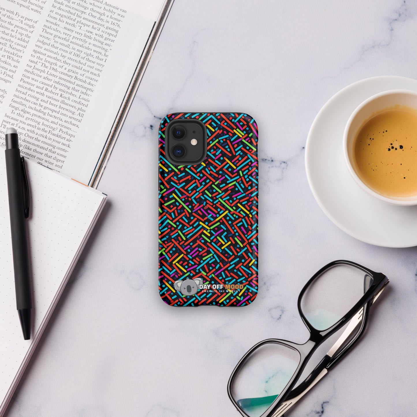 Tough Case for iPhone® - Pattern - Day Off Mood