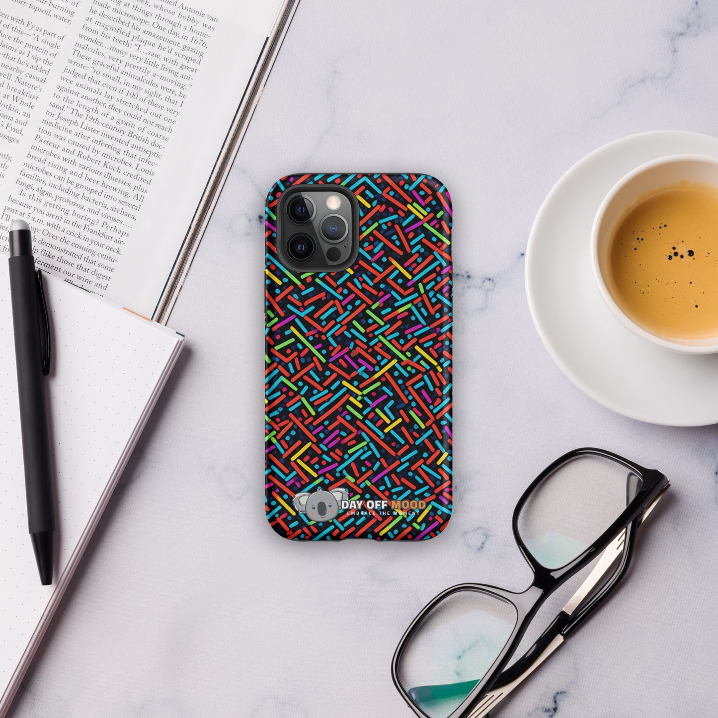Tough Case for iPhone® - Pattern - Day Off Mood