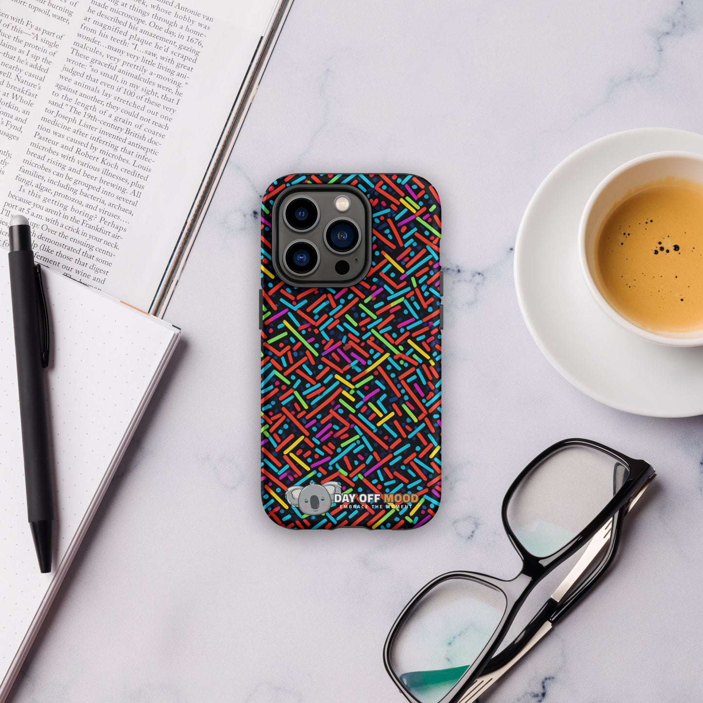 Tough Case for iPhone® - Pattern - Day Off Mood