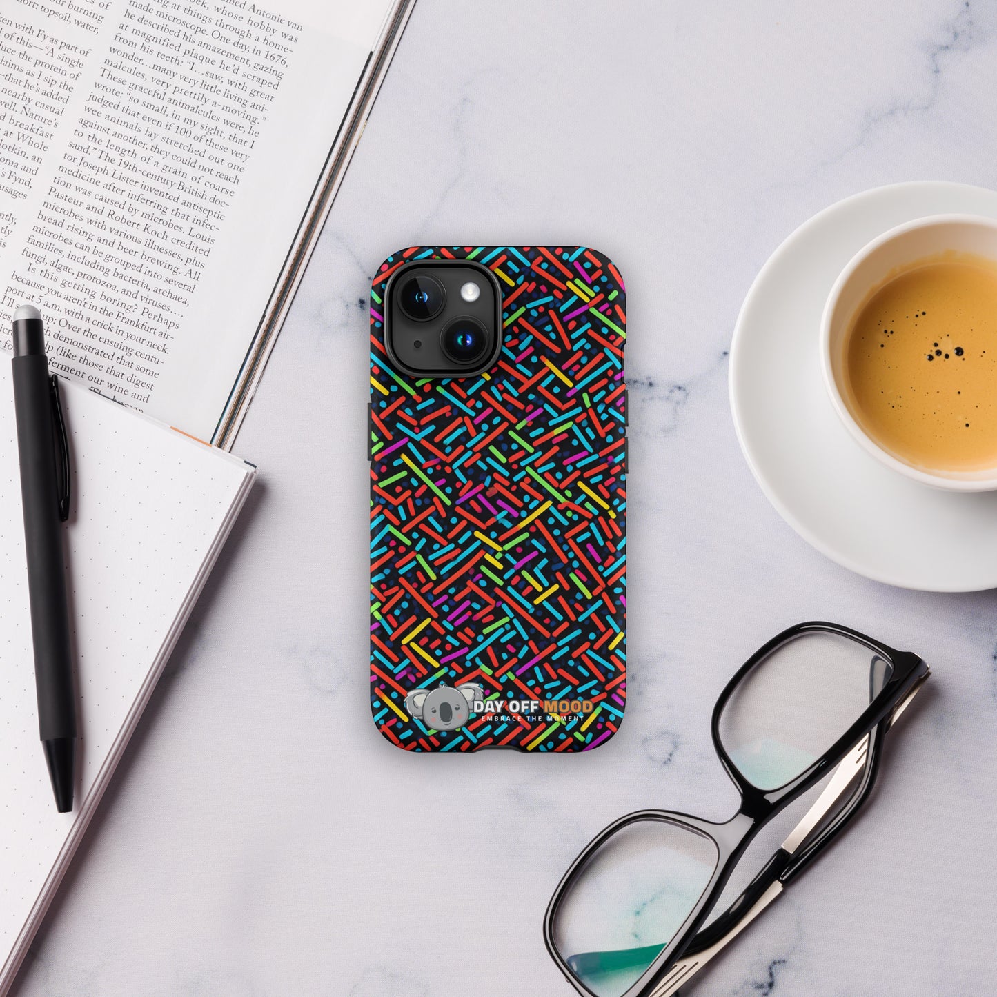 Tough Case for iPhone® - Pattern - Day Off Mood
