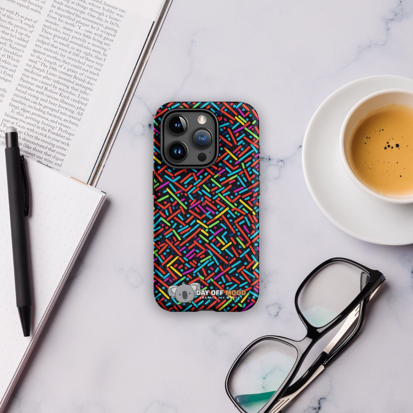 Tough Case for iPhone® - Pattern - Day Off Mood