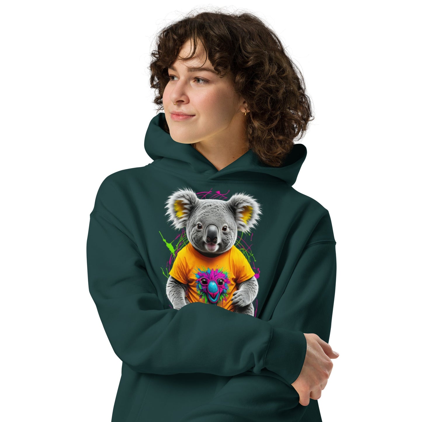 Unisex oversized hoodie - Koala Series - Day Off Mood