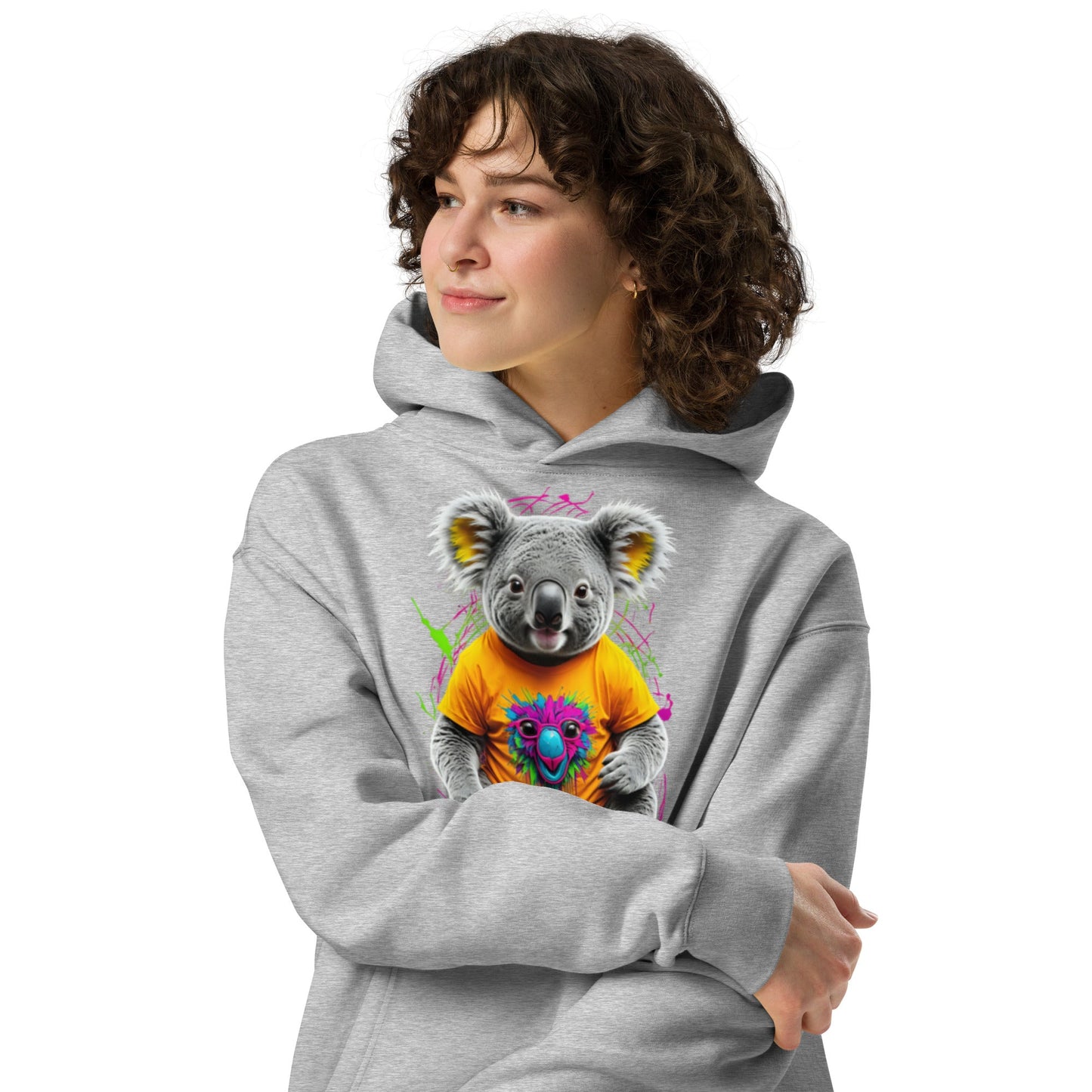 Unisex oversized hoodie - Koala Series - Day Off Mood