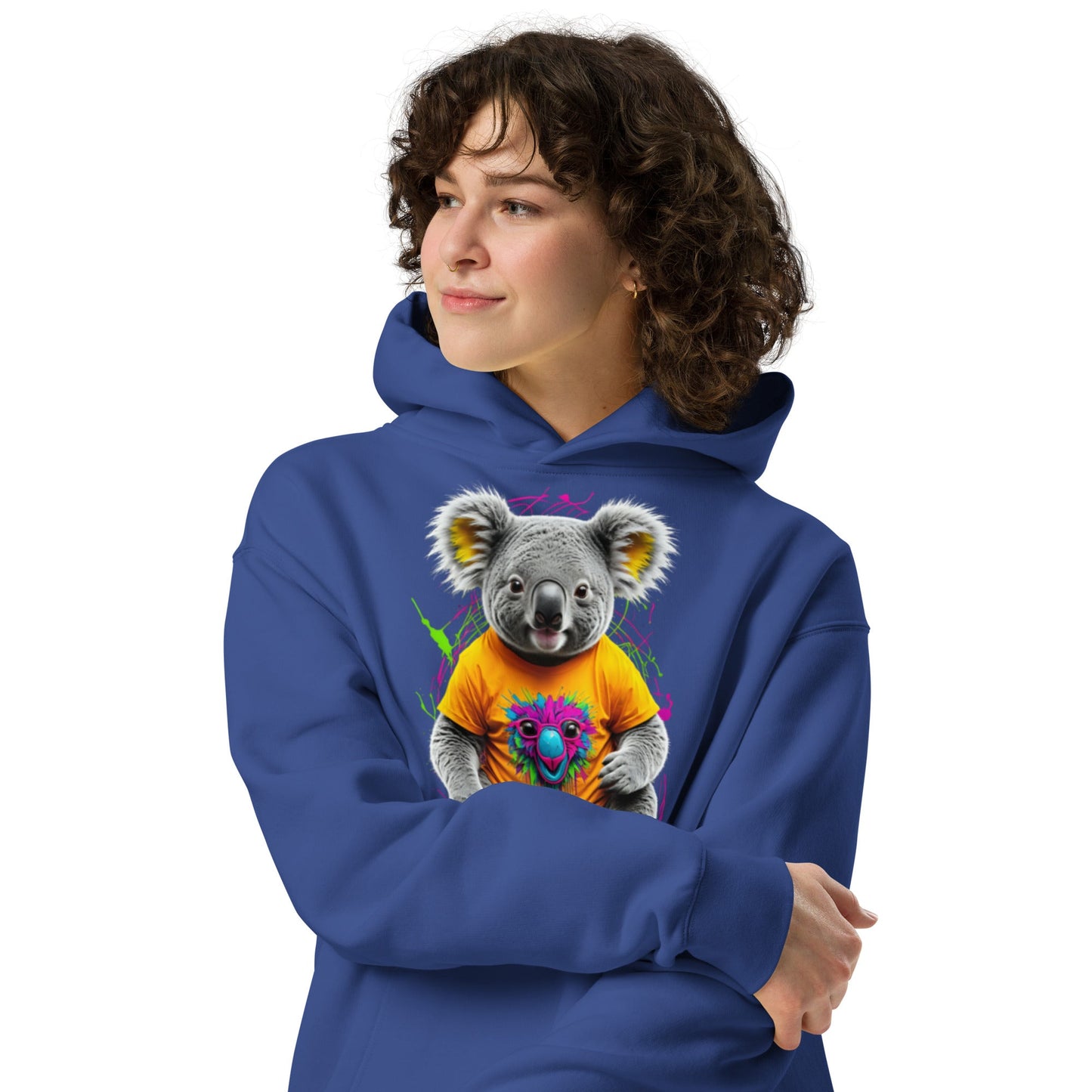 Unisex oversized hoodie - Koala Series - Day Off Mood