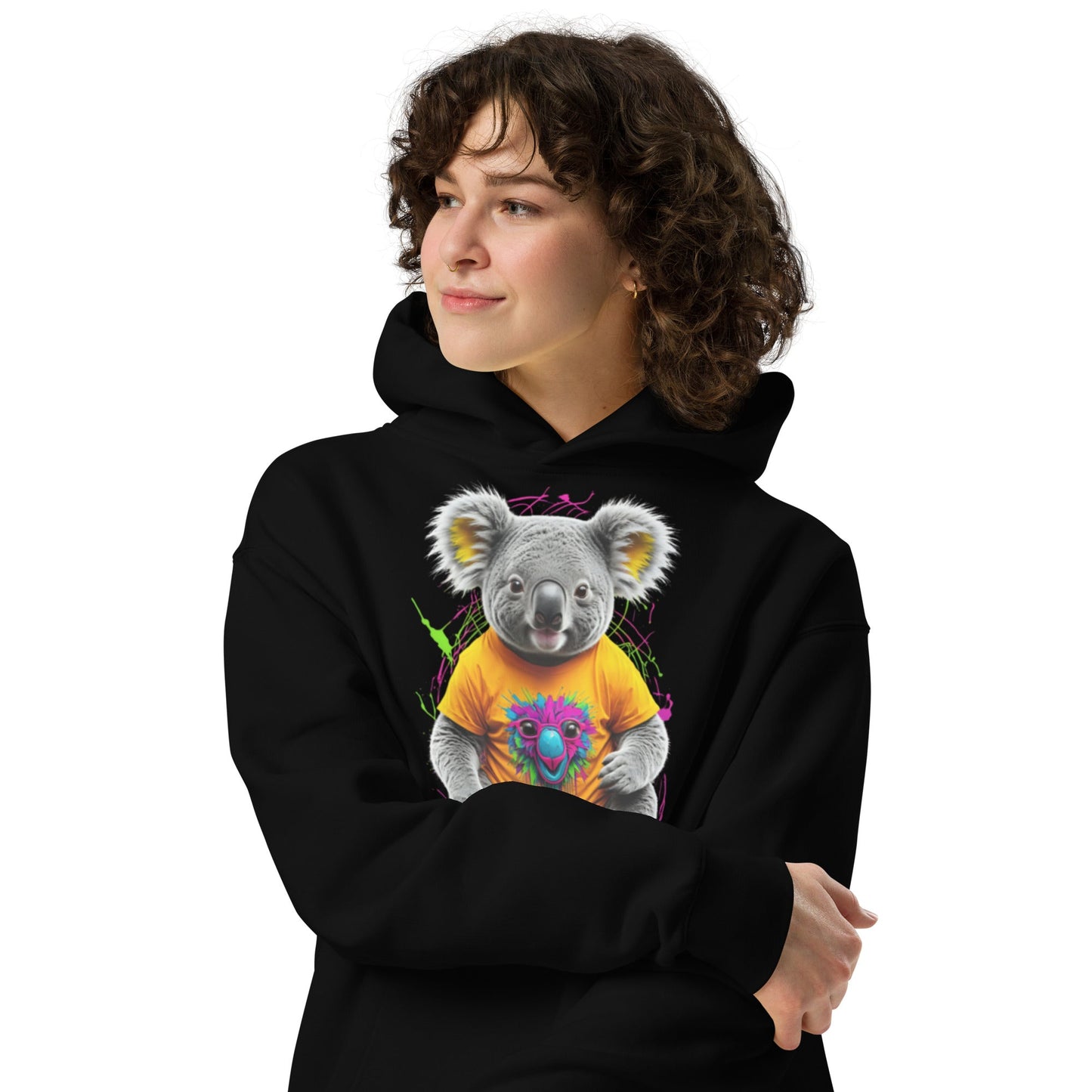 Unisex oversized hoodie - Koala Series - Day Off Mood