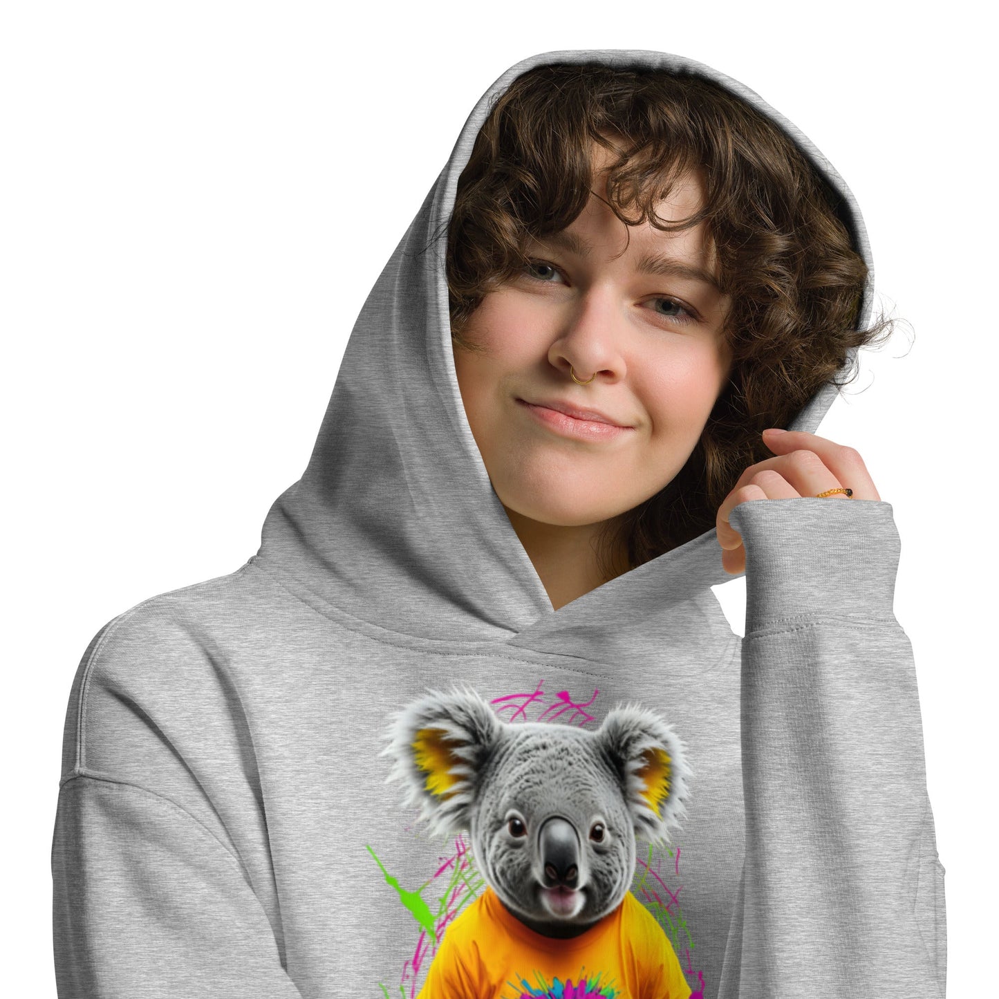 Unisex oversized hoodie - Koala Series - Day Off Mood