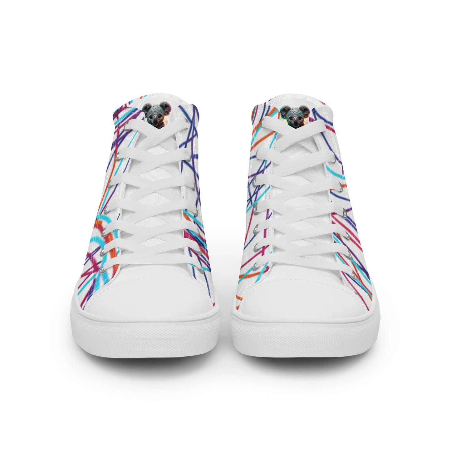 Women’s Day Off Mood high top canvas shoes - Pattern 2 - Day Off Mood