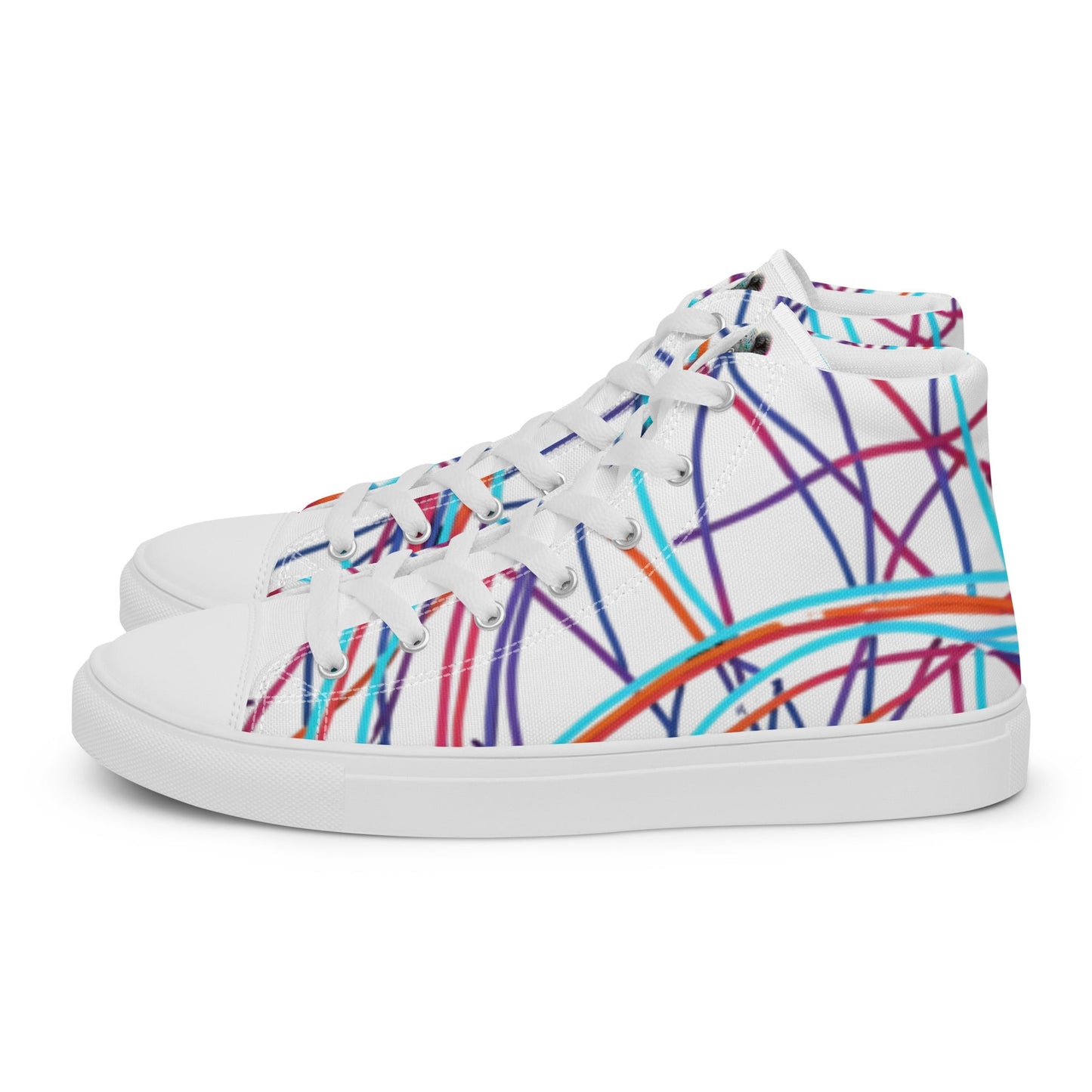 Women’s Day Off Mood high top canvas shoes - Pattern 2 - Day Off Mood