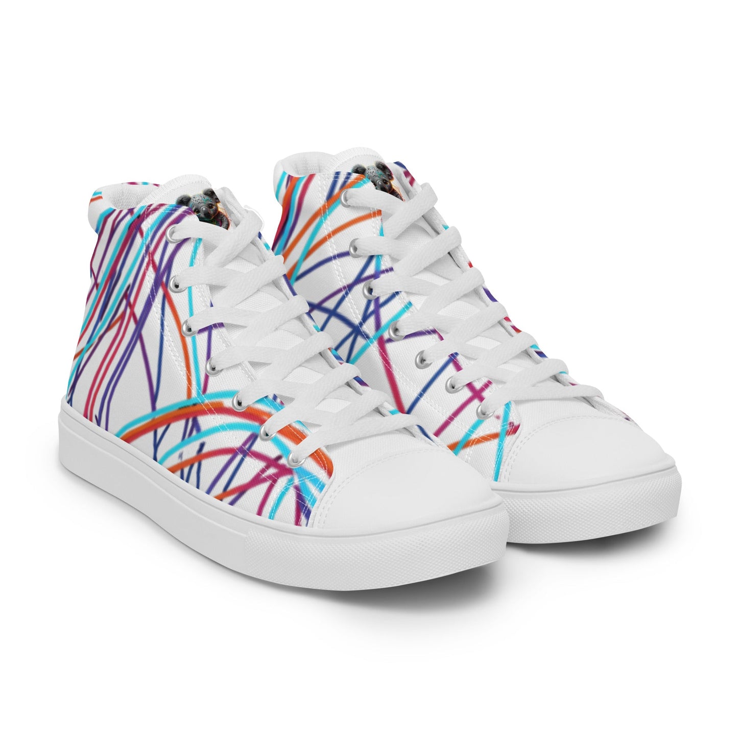 Women’s Day Off Mood high top canvas shoes - Pattern 2 - Day Off Mood
