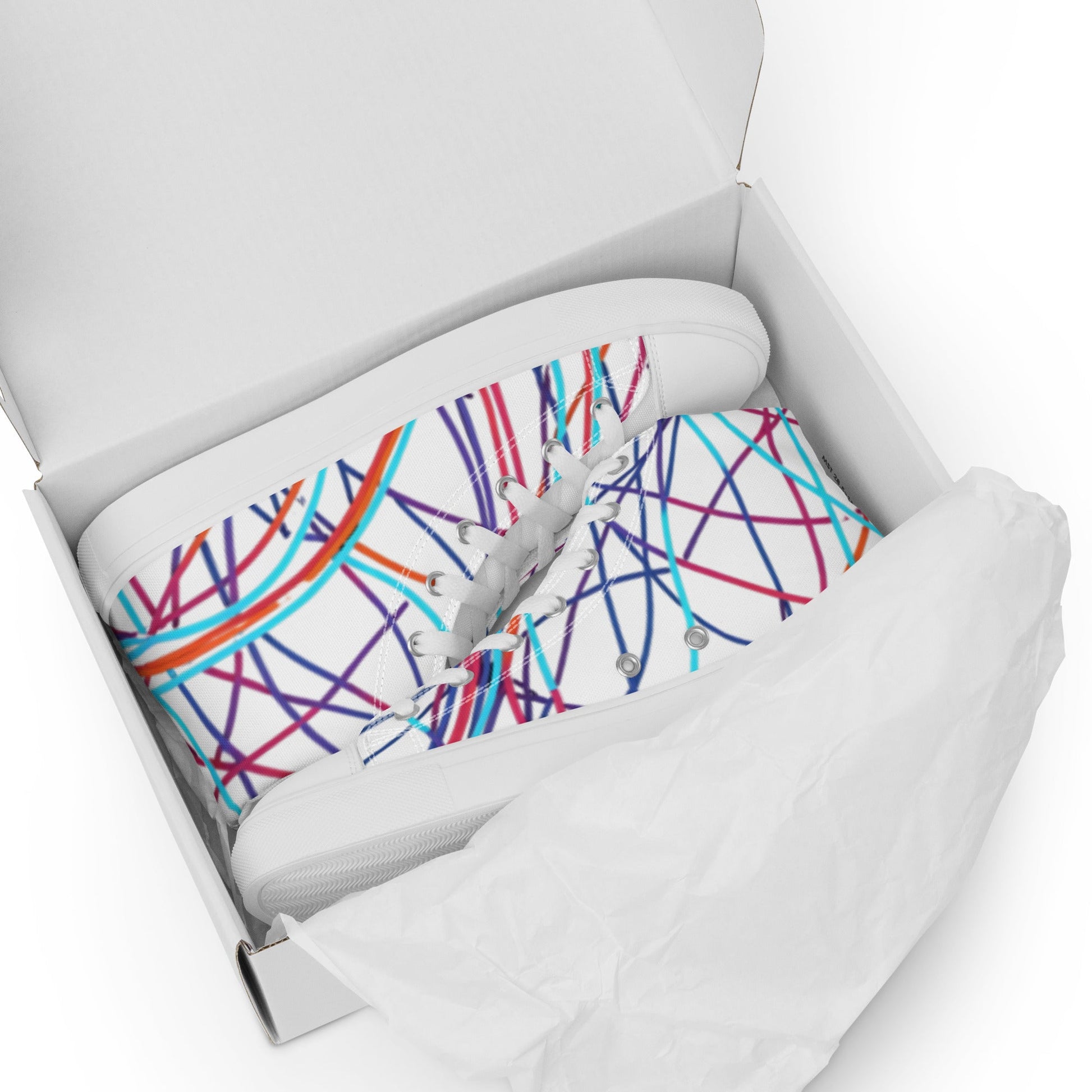 Women’s Day Off Mood high top canvas shoes - Pattern 2 - Day Off Mood