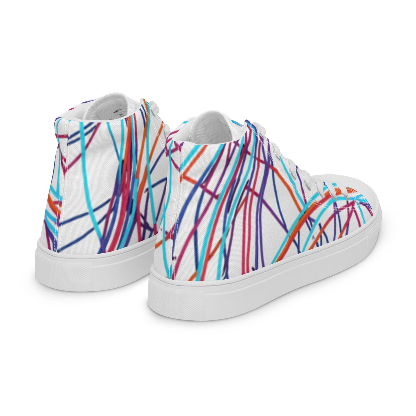 Women’s Day Off Mood high top canvas shoes - Pattern 2 - Day Off Mood