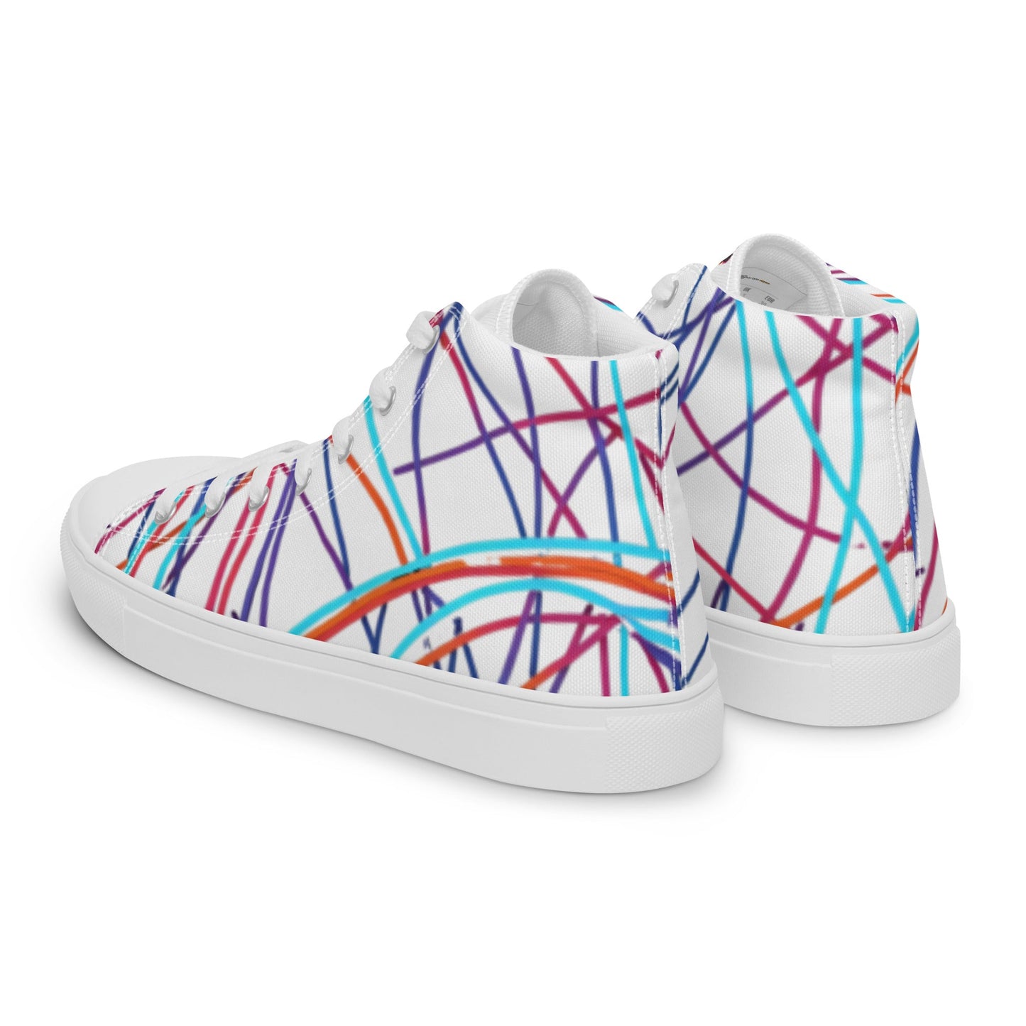 Women’s Day Off Mood high top canvas shoes - Pattern 2 - Day Off Mood