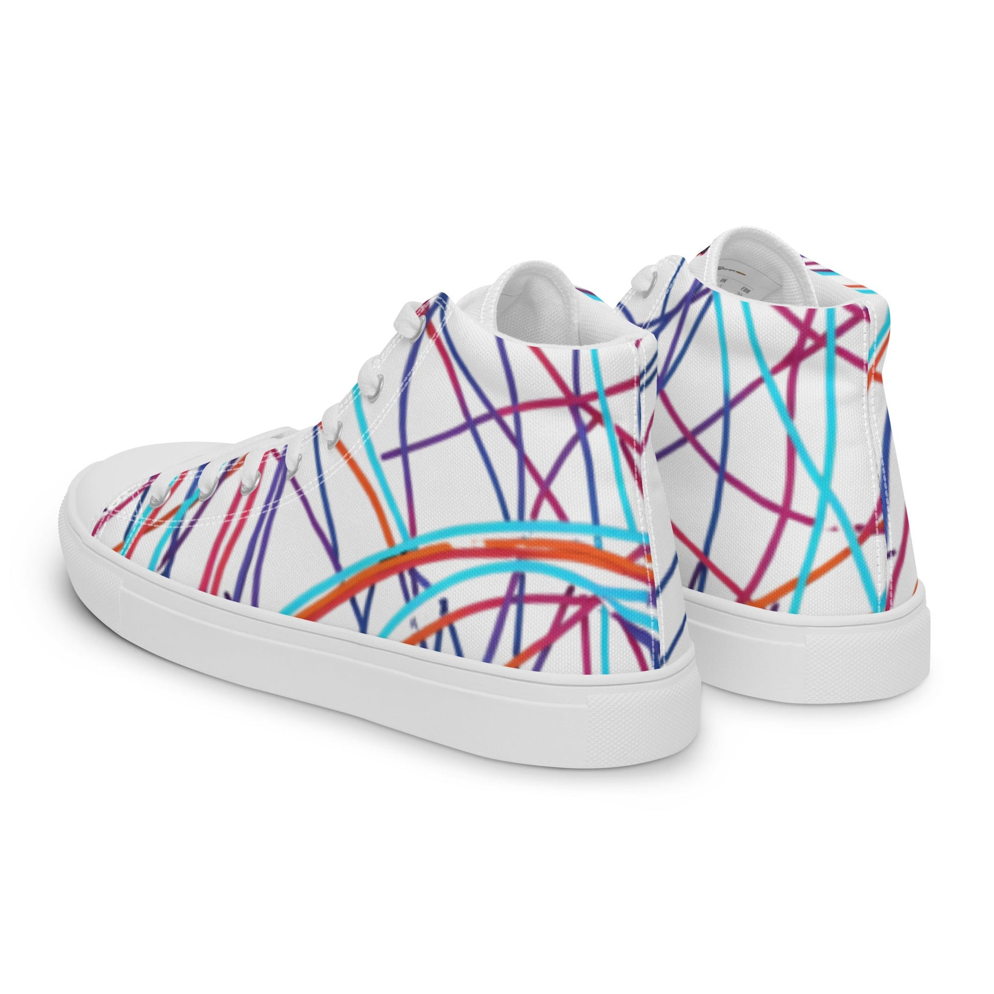 Women’s Day Off Mood high top canvas shoes - Pattern 2 - Day Off Mood