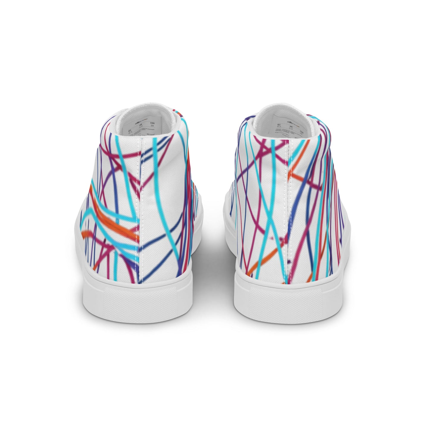 Women’s Day Off Mood high top canvas shoes - Pattern 2 - Day Off Mood