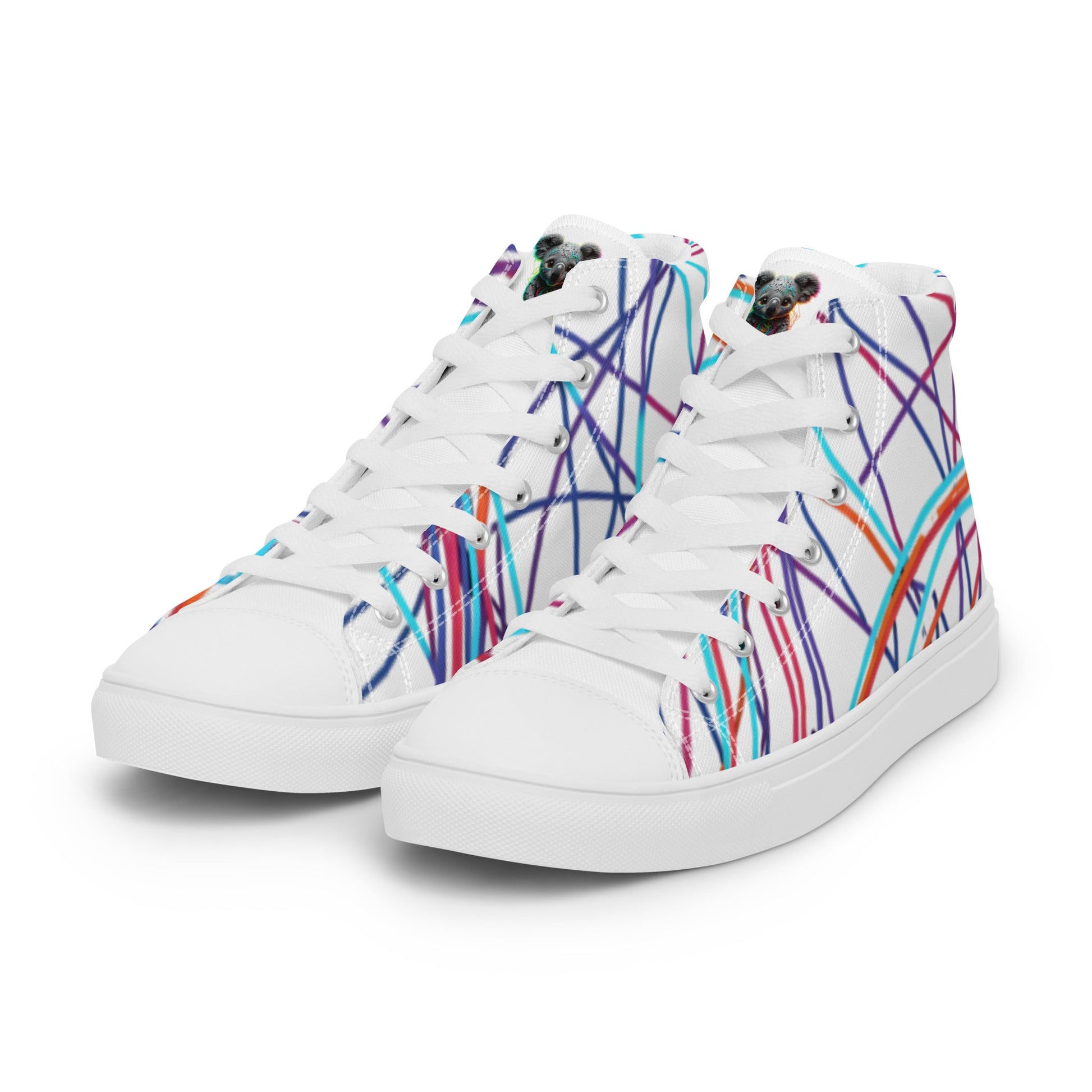 Women’s Day Off Mood high top canvas shoes - Pattern 2 - Day Off Mood