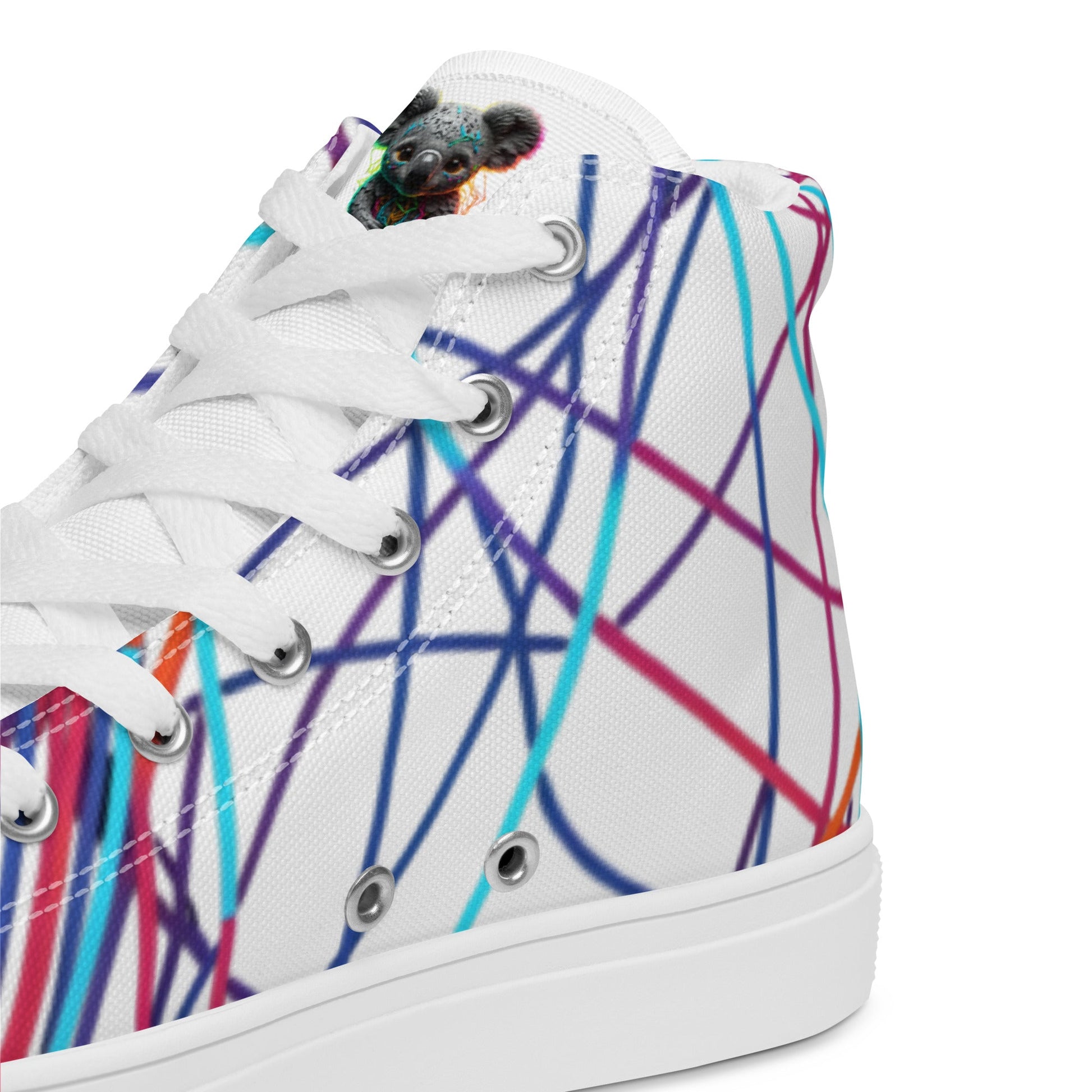 Women’s Day Off Mood high top canvas shoes - Pattern 2 - Day Off Mood