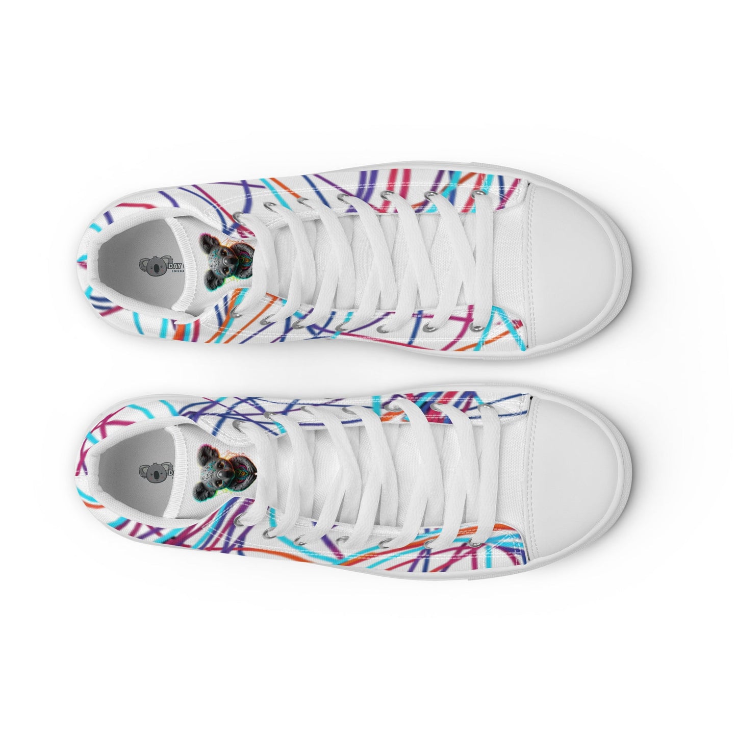 Women’s Day Off Mood high top canvas shoes - Pattern 2 - Day Off Mood
