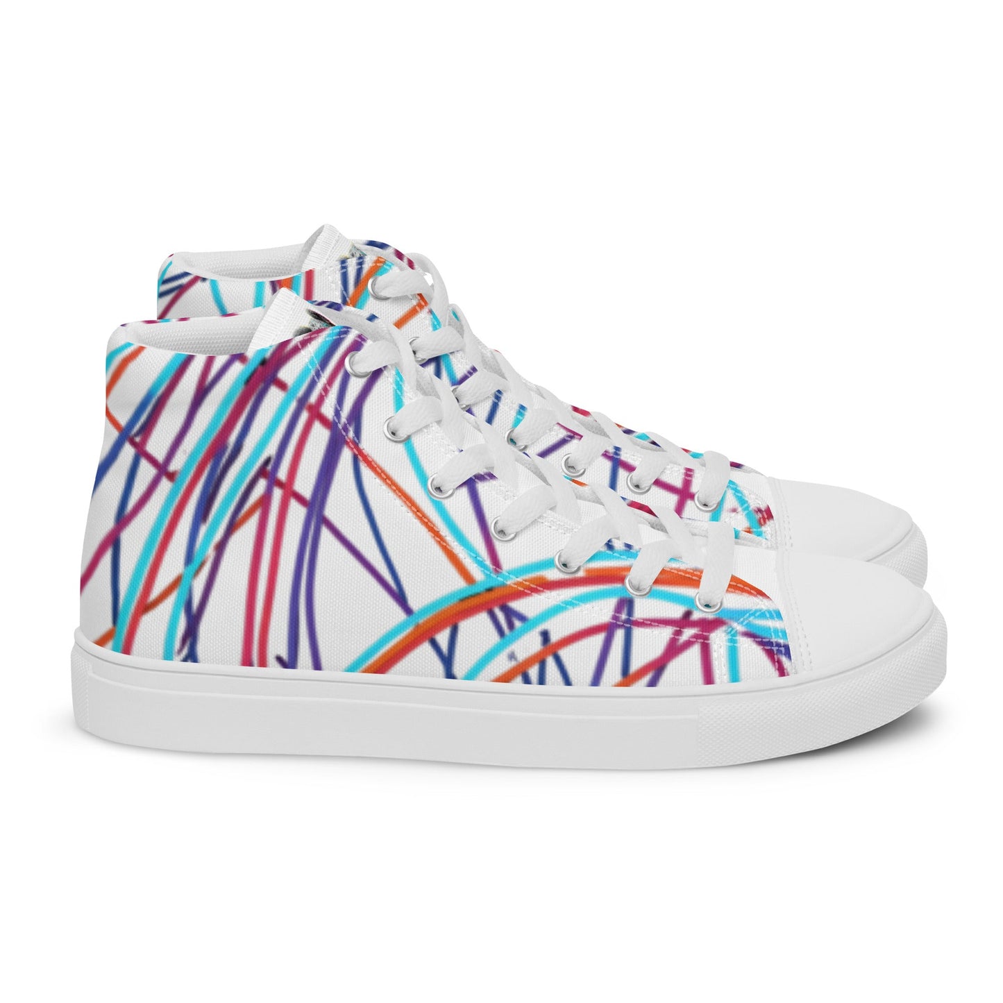 Women’s Day Off Mood high top canvas shoes - Pattern 2 - Day Off Mood